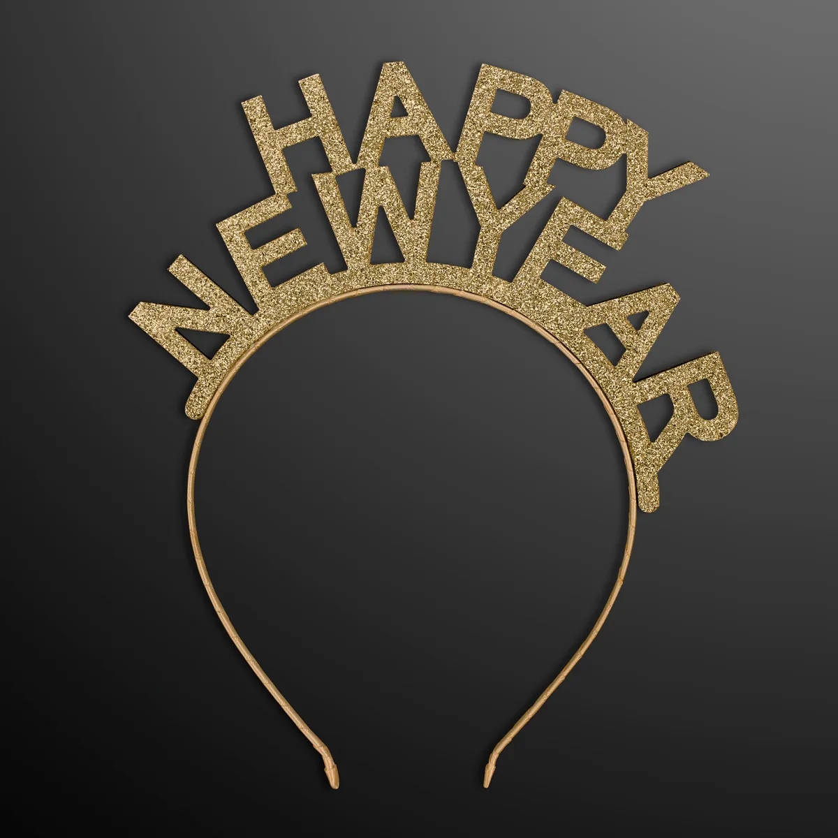 Gold Happy New Year Headbands, NON-Light Up 2