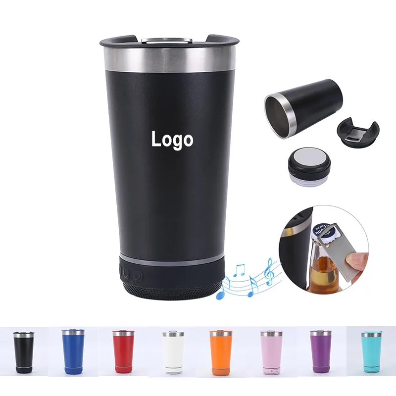 Music Beer Cup with Bottle Opener 16oz 2