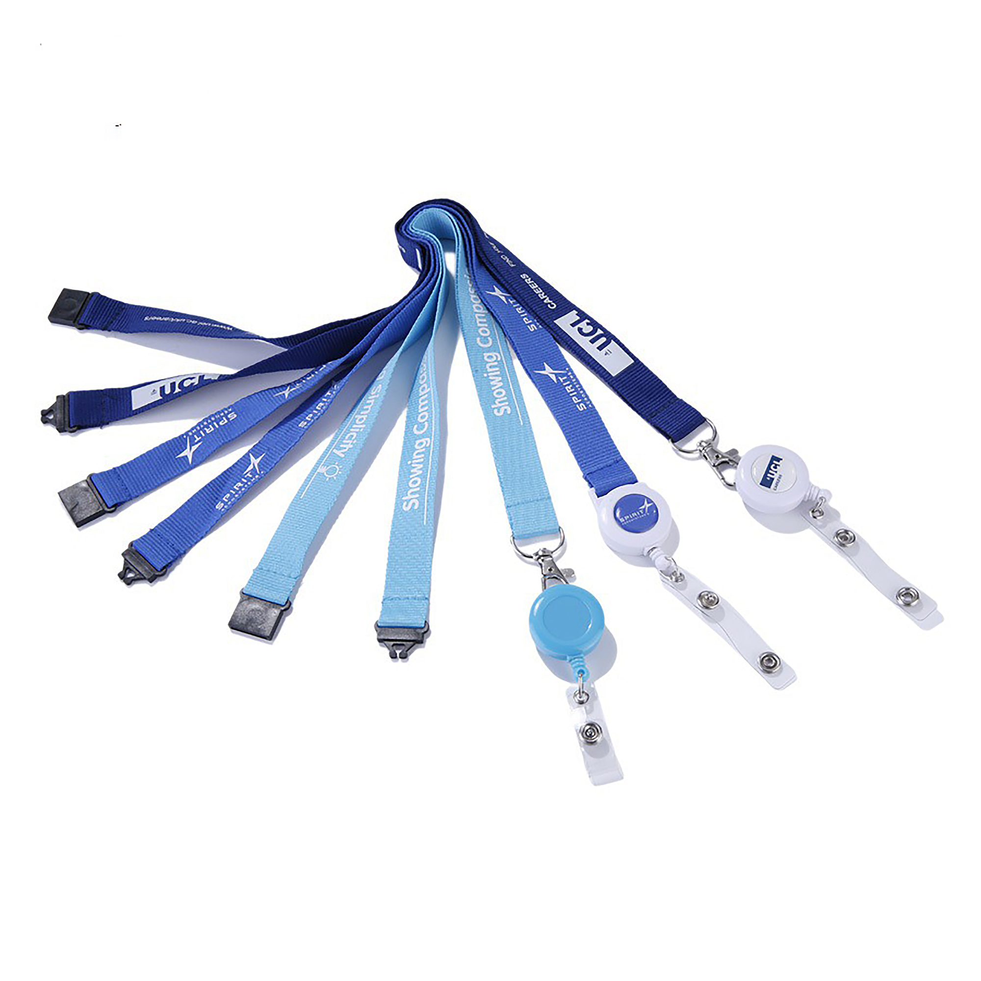 Polyester Badge Reel Lanyard Combo w/ Safety Breakaway 3