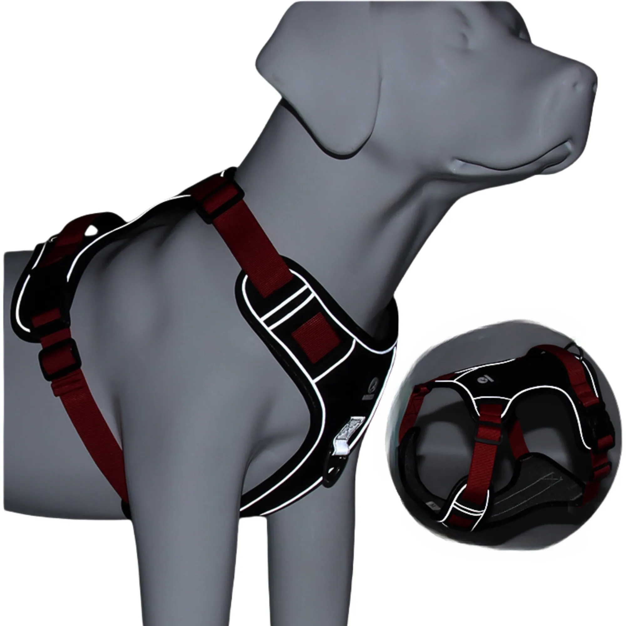Vest-Style Large Dog Harness Without Leash 2