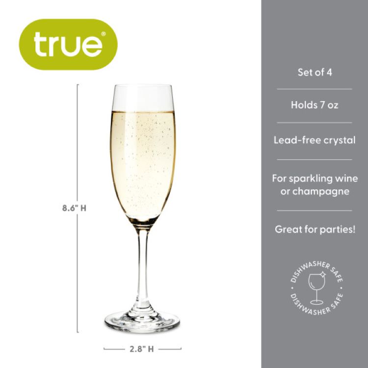 True® Cuvée Champagne Flute, set of 4 1