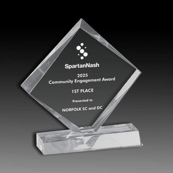 Lucite Award With Base 4