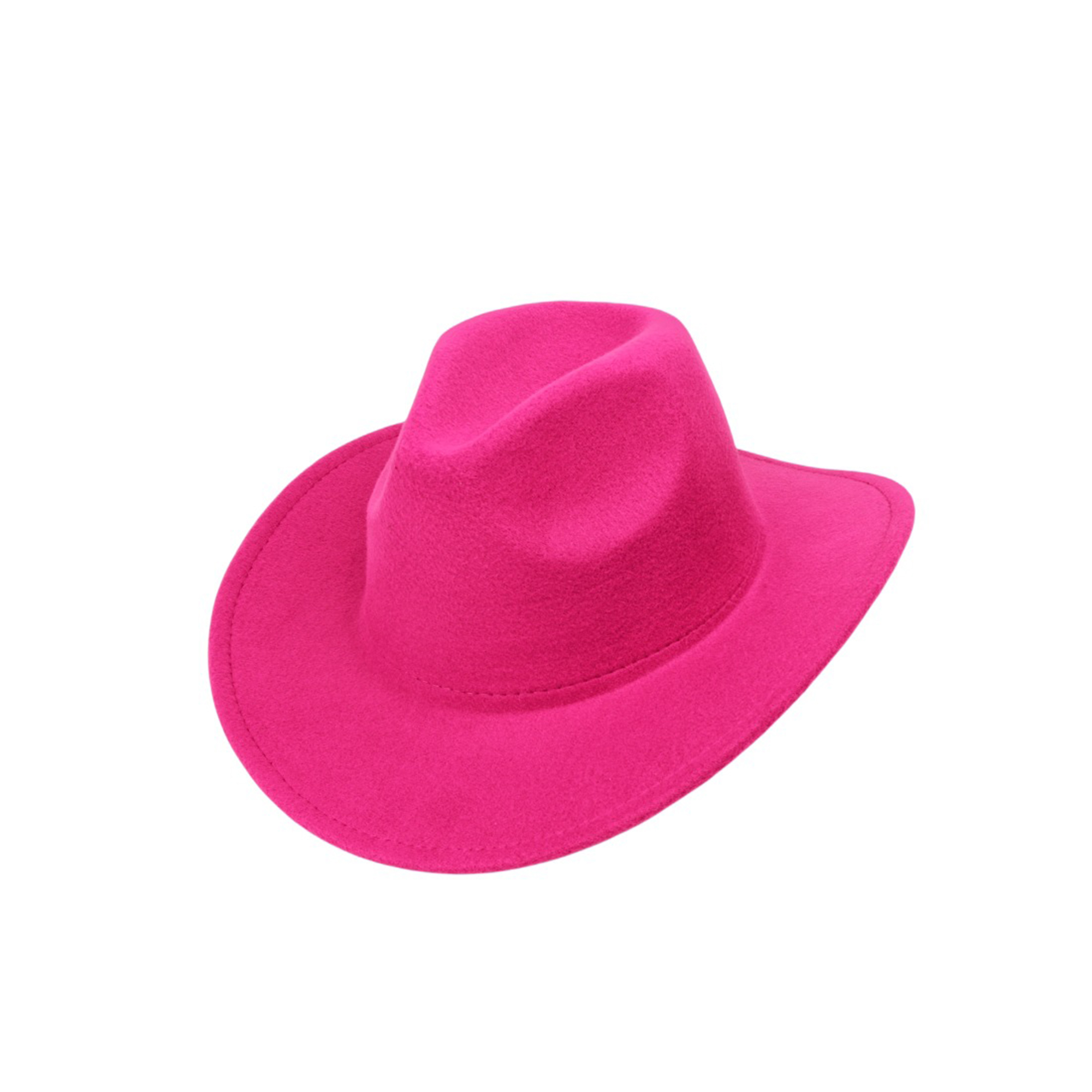 Polyester Felt Western Cowboy Hat Vintage Jazz Style 11