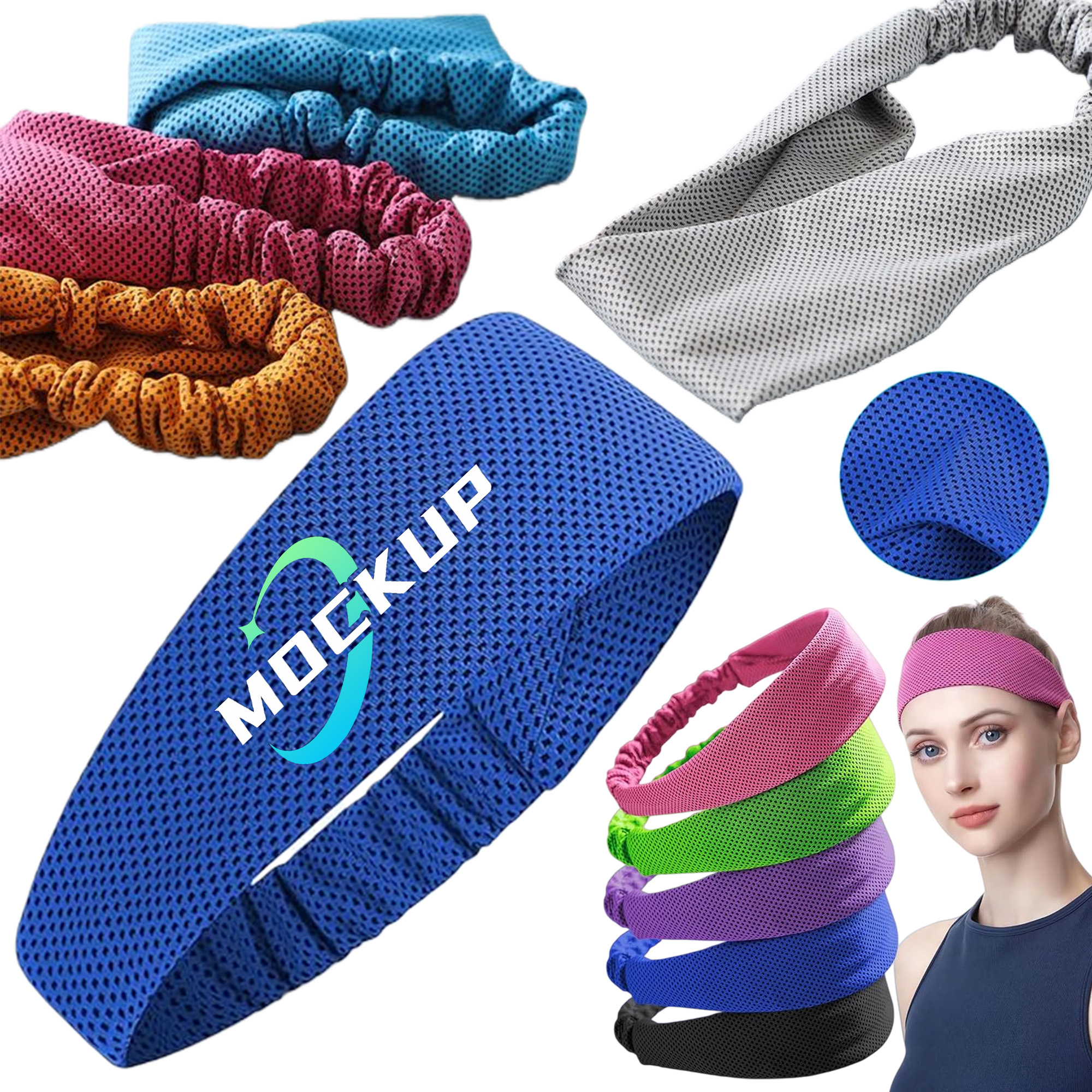 Workout Running Stretchy Sweatband 1