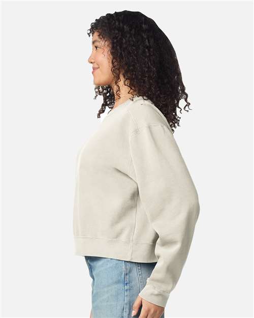 Women's Garment-Dyed Mid-Length Crewneck Sweatshirt - 1566L 27