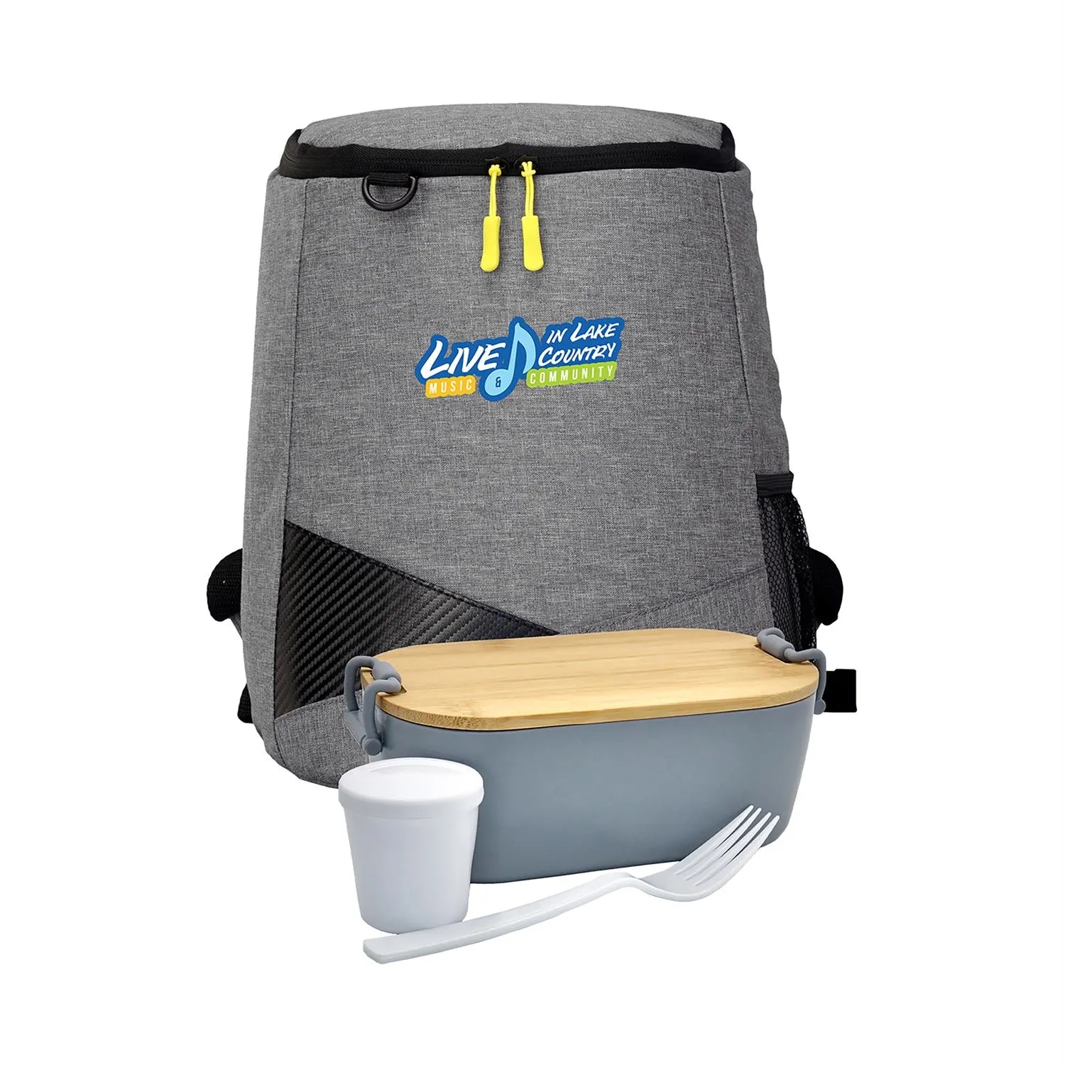Bamboo Lunch Box Backpack Set 10