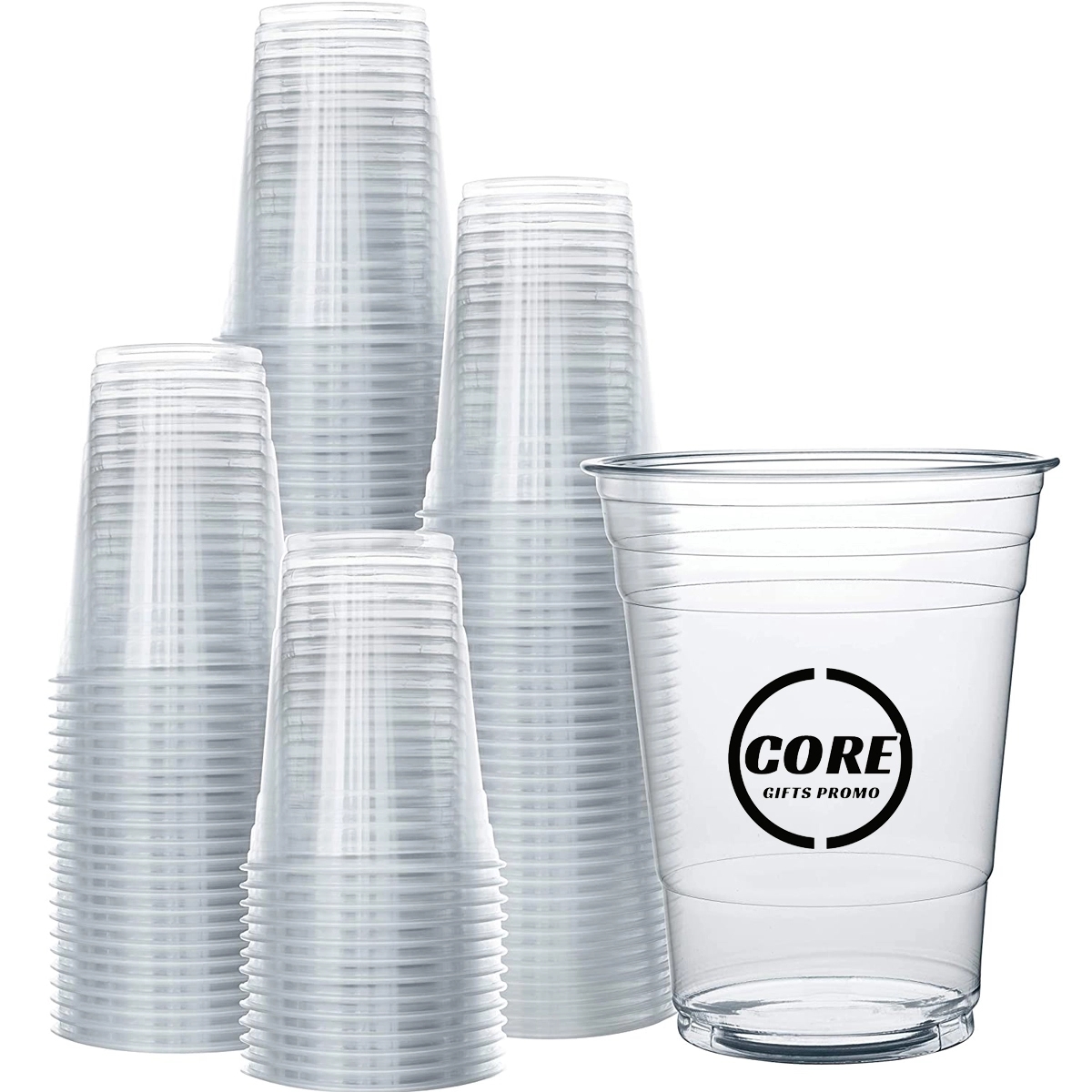 16 Oz Plastic Disposable Pet Clear Water Party Cups 2