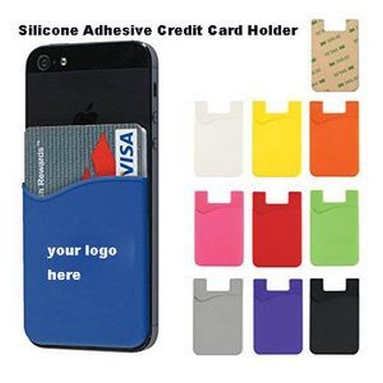 Silicone Adhesive Credit Card Holder (3.43"x2.2") 1