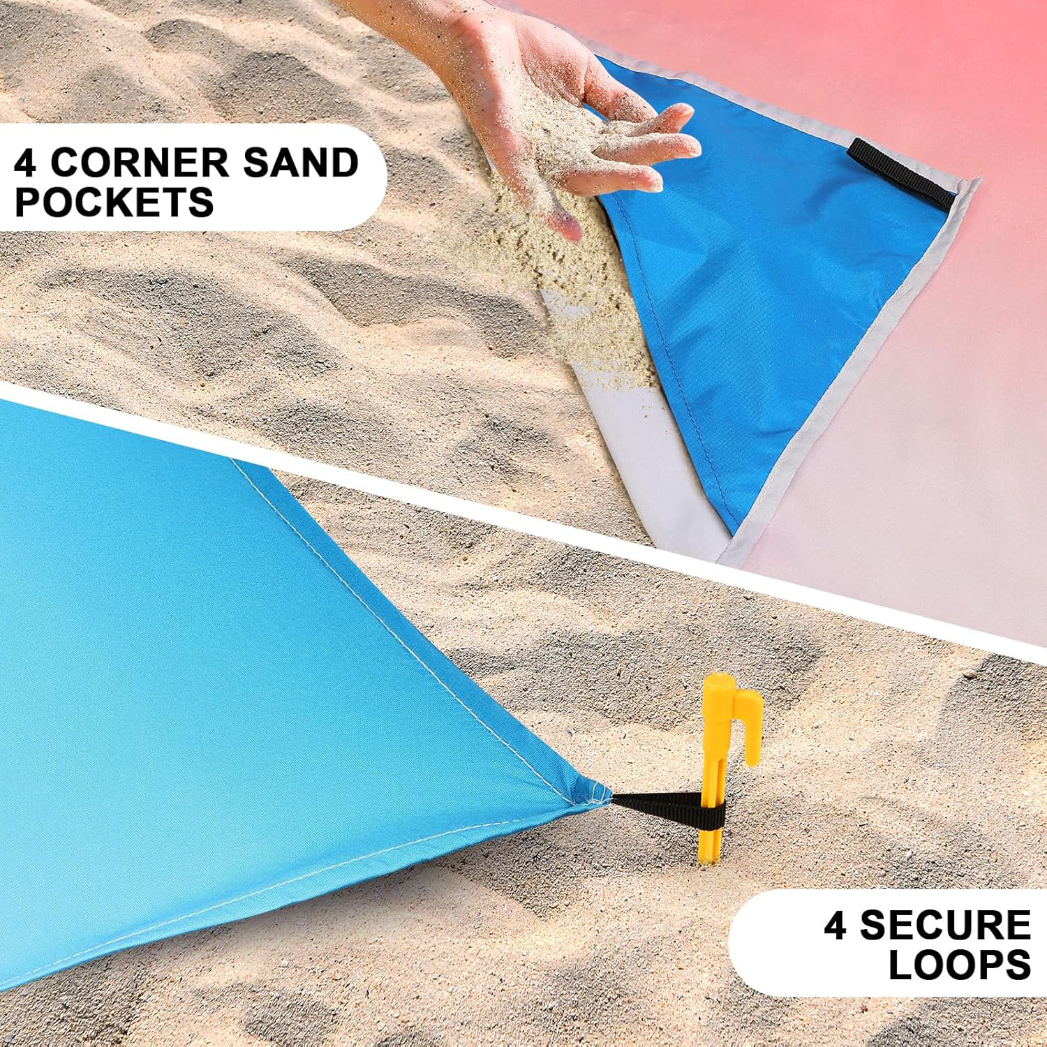 Waterproof Sandproof Quick Dry Beach Blanket 3