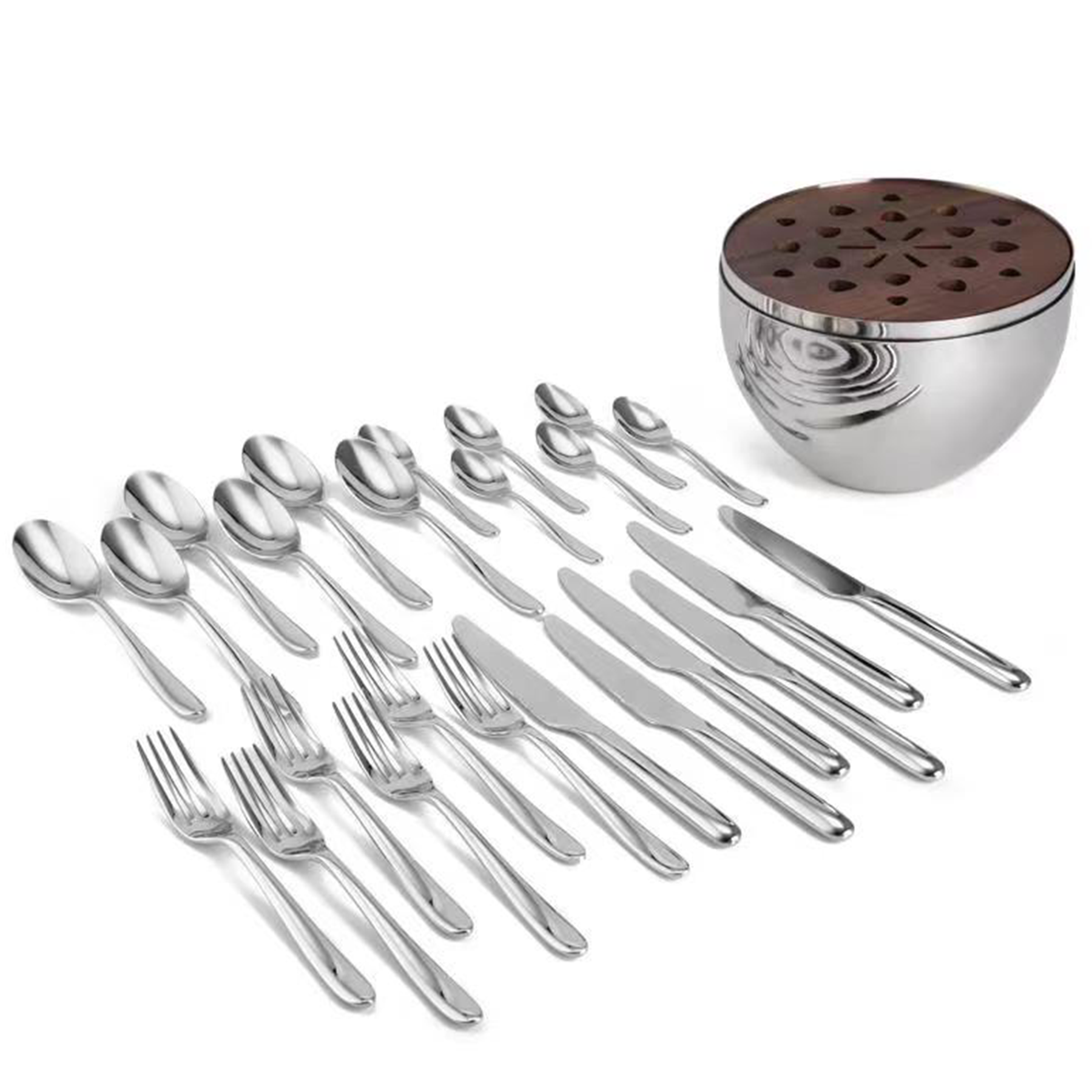 24-piece Silver-plated Flatware Set with Chest 4