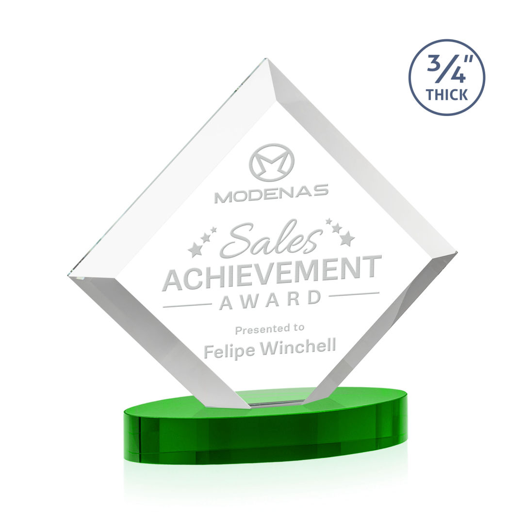 Belaire Award on Alberton Base - Green