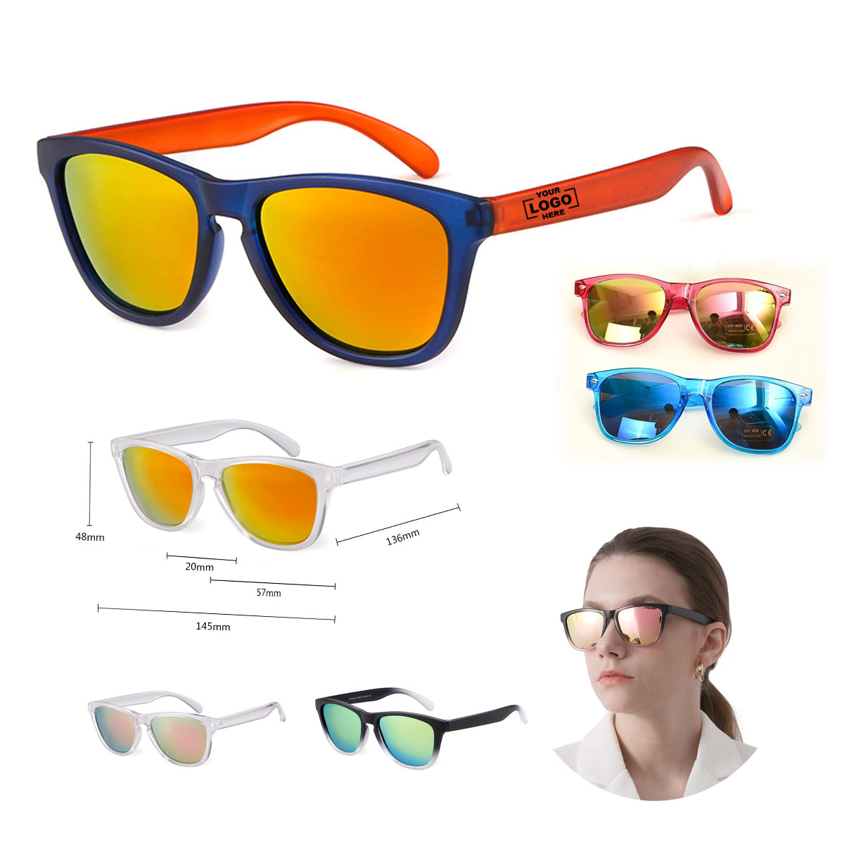 Retro  Mirror Coating Sunglasses 6