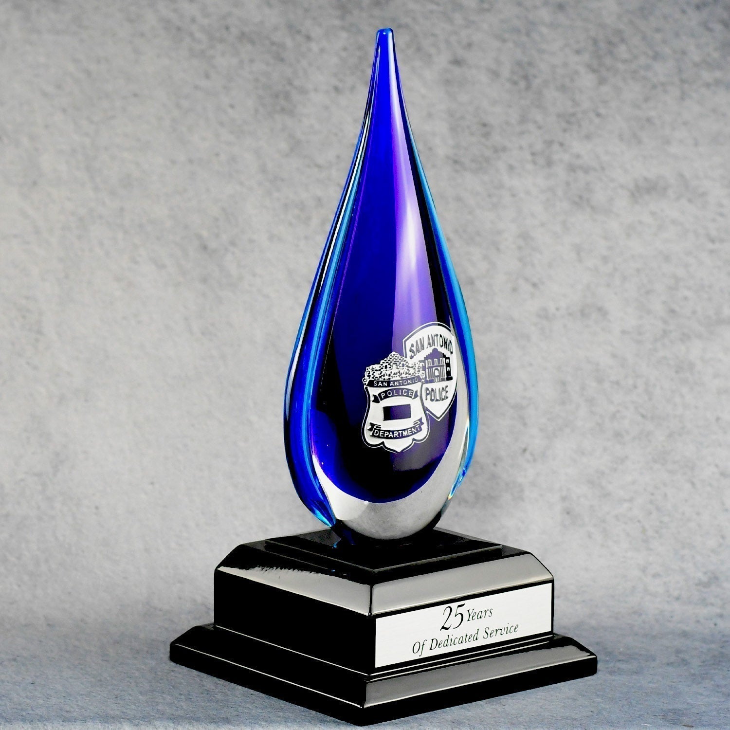 Blue Crystal Teardrop 4