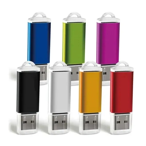 Metal USB Flash Drive - Dust-Proof Cover Included 2