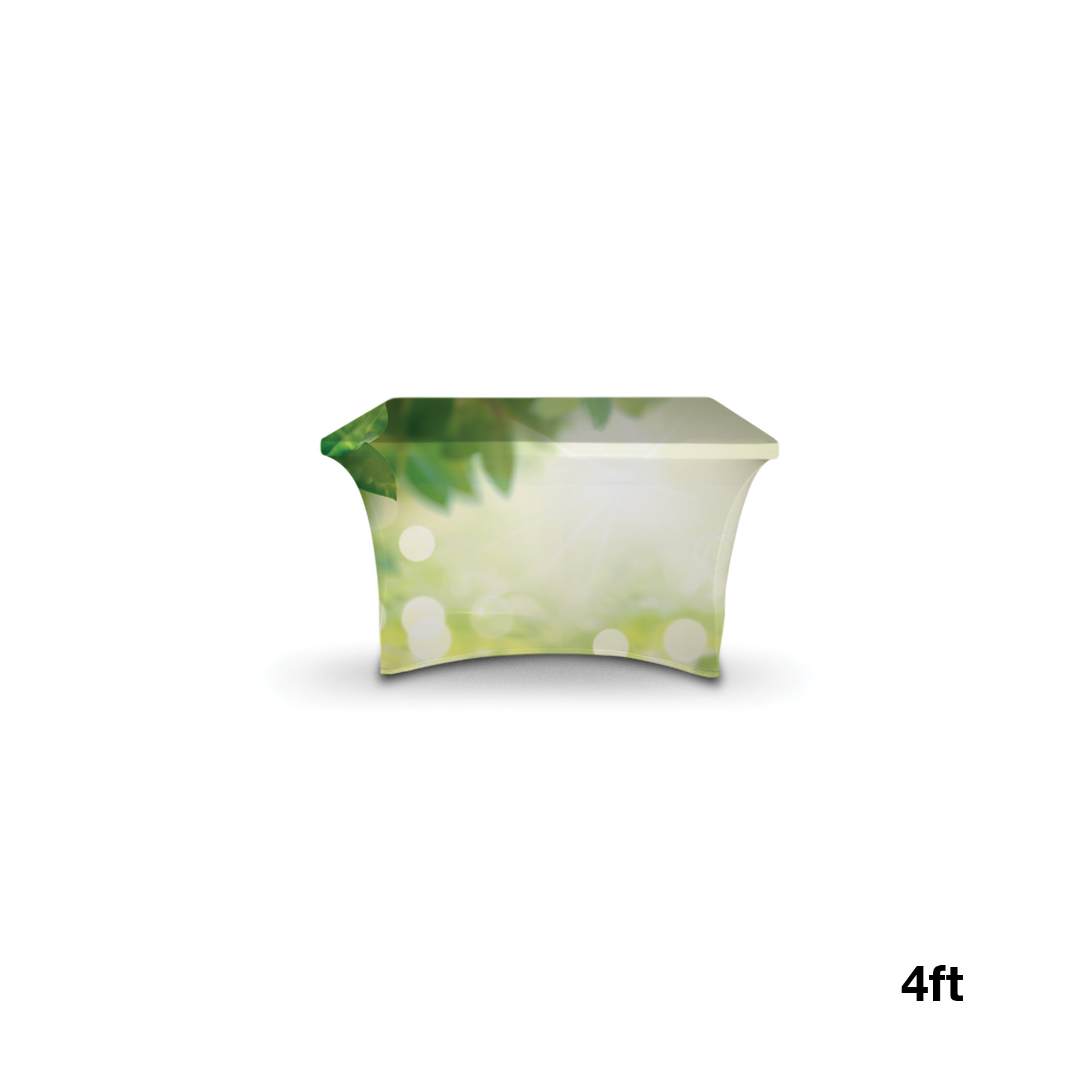 DisplaySplash 4' RPET Stretch Table Cover 1