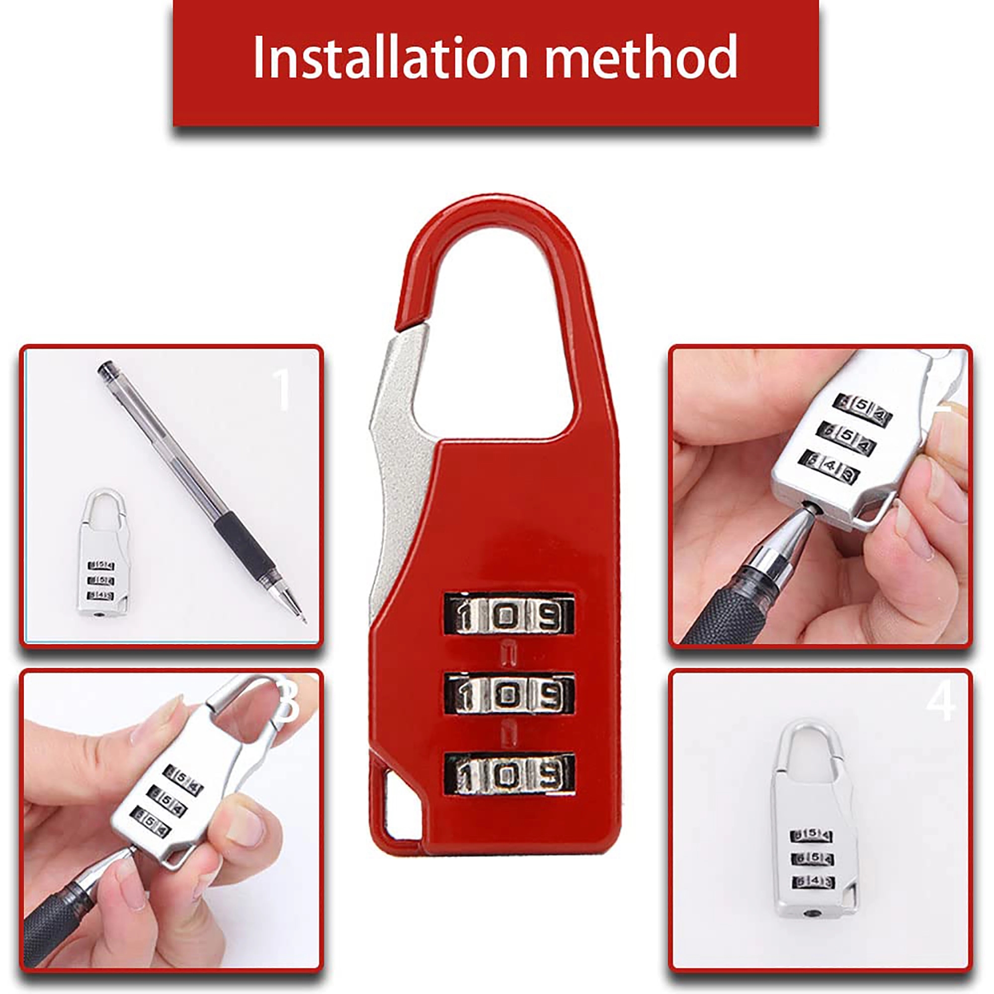 Metal Combination Coded Padlock 2