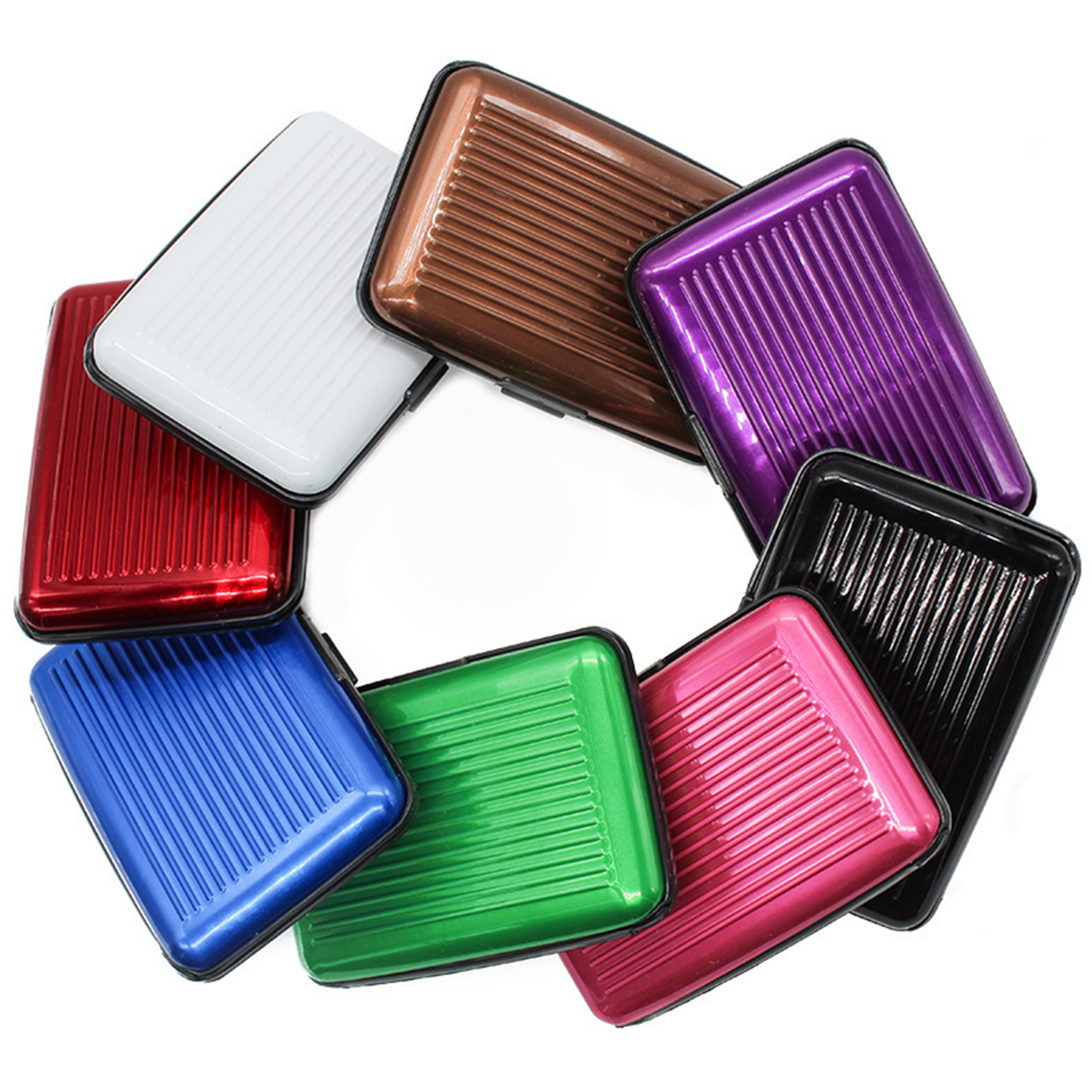 Aluminum Rfid Shielded Color Wallet Credit Card Holder 8
