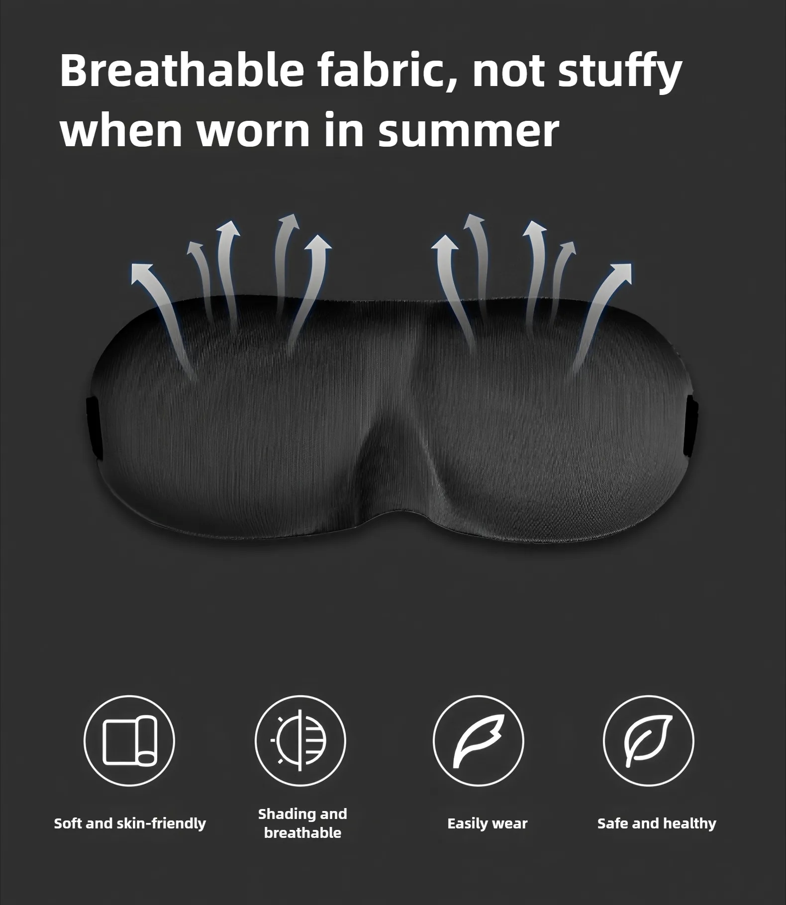 3D Memory Foam Sleep Mask with Adjustable Strap 8
