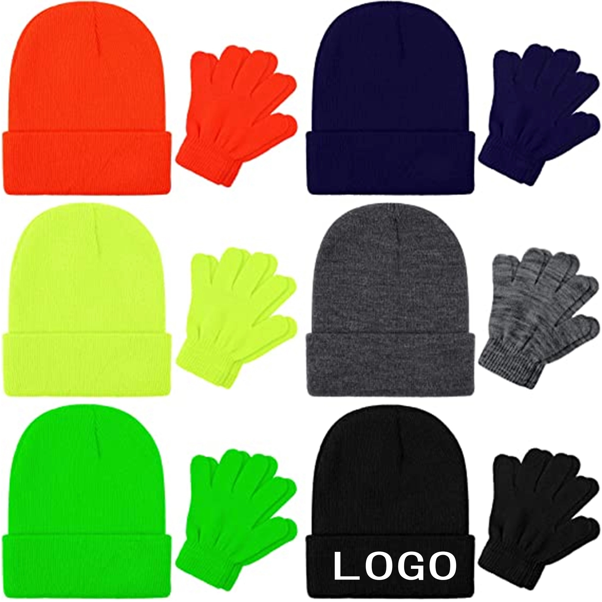 Adult Winter Hat Gloves Combos 2