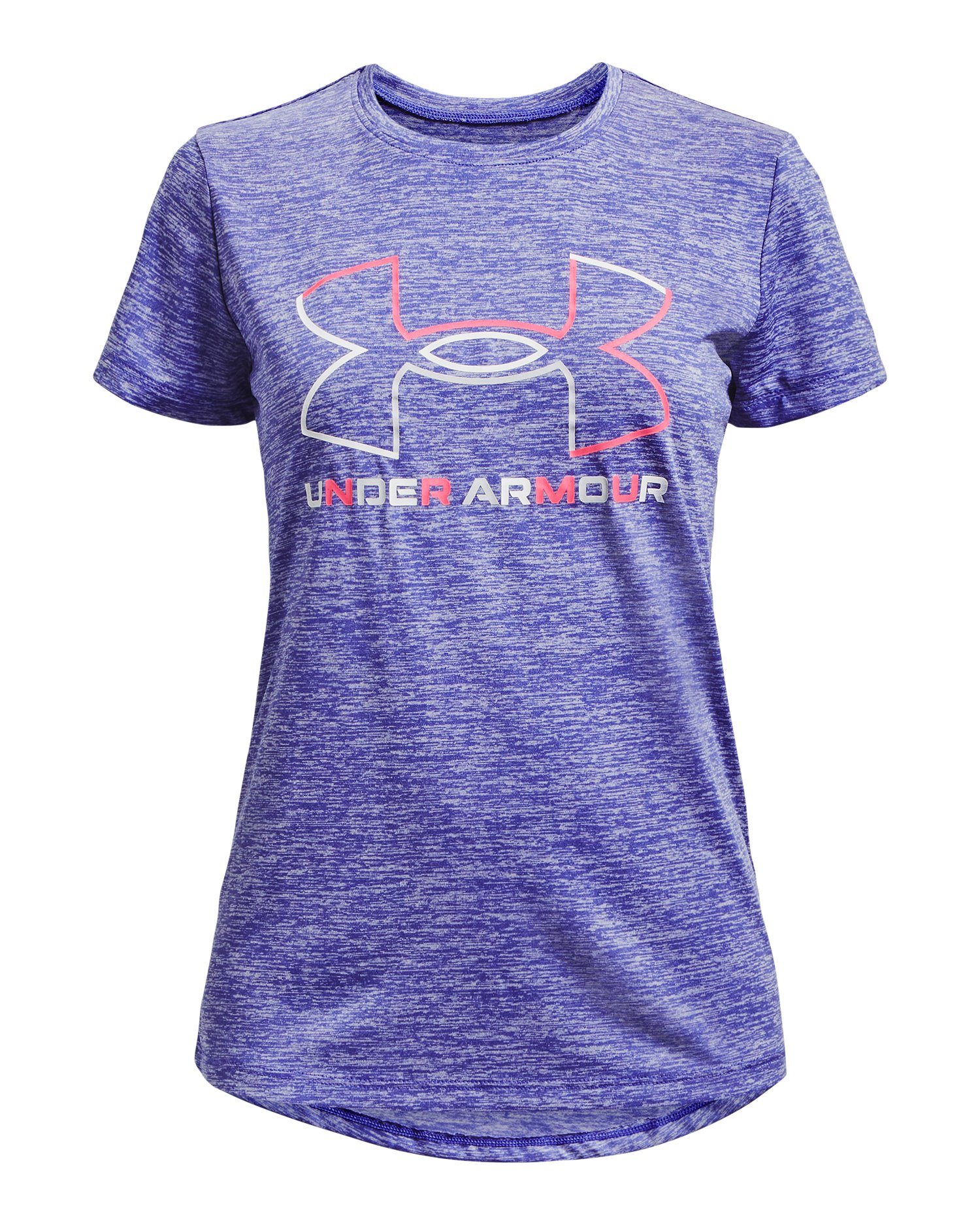 UA Tech Big Logo Twist Girls' Short Sleeve 20