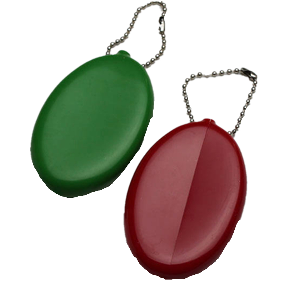 Soft Oval Coin Purse w/Chain 6
