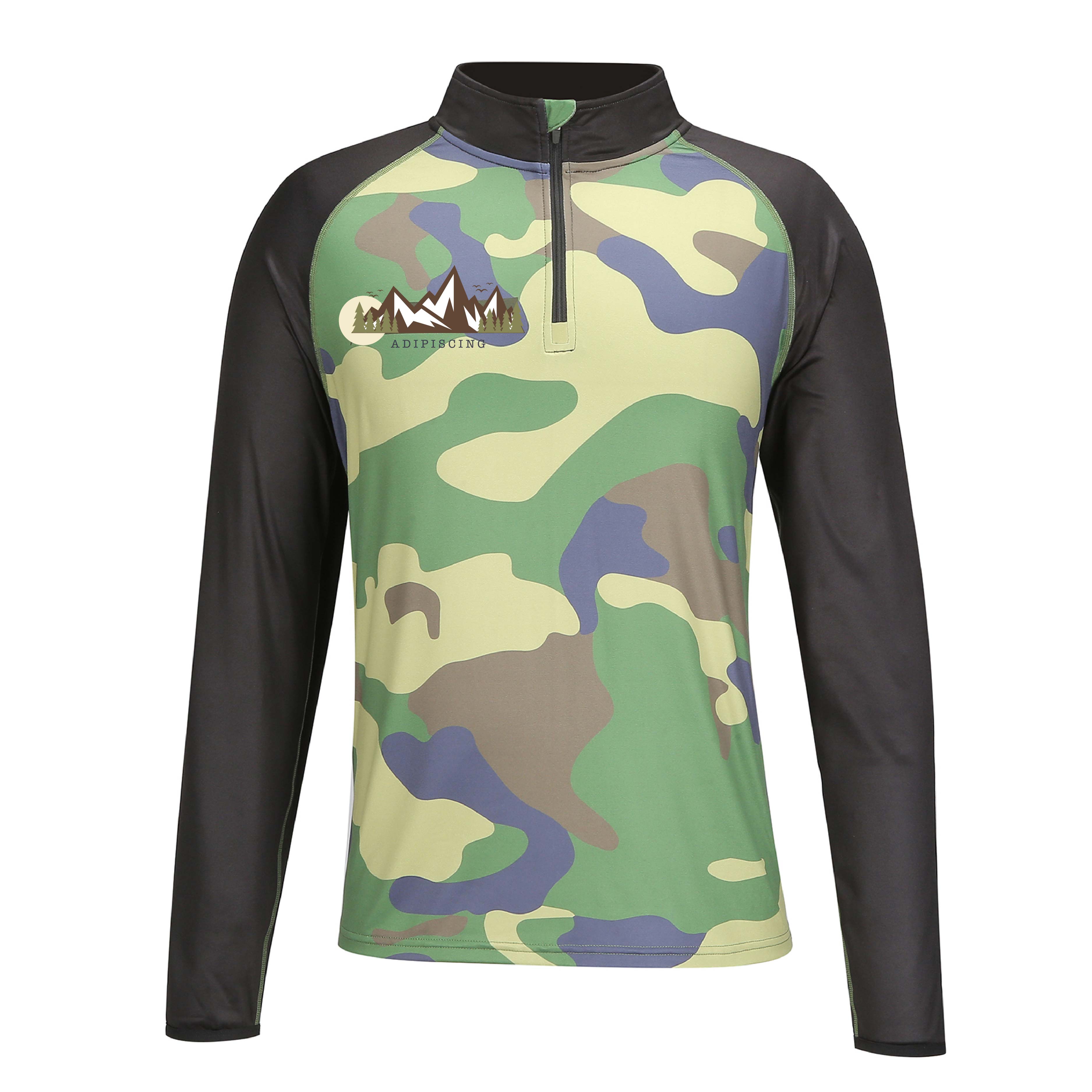 Athletic Quarter Zip Raglan Training Pullover (Full Color) 5