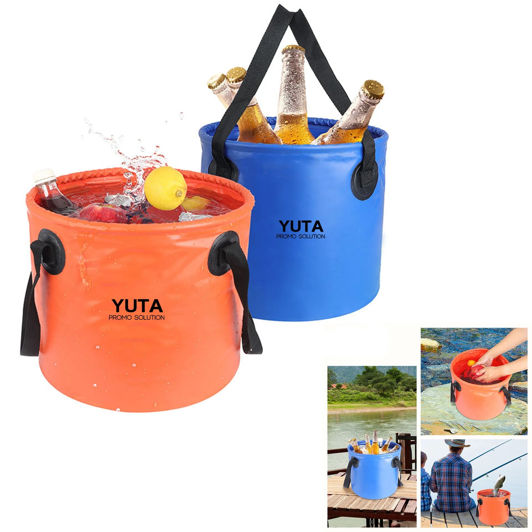 5 Gallon Pvc Anti Seepage Collapsible Bucket For Outdoor 2