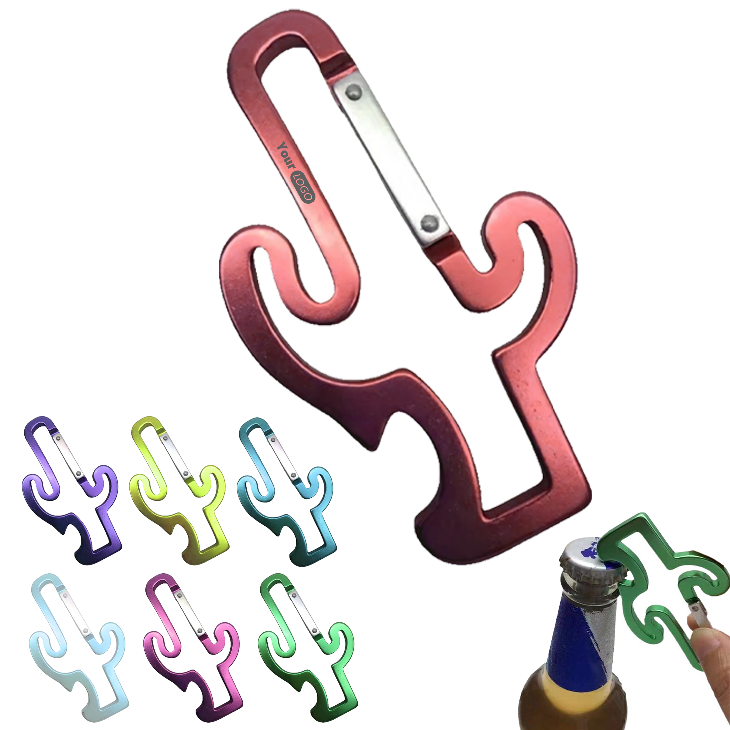 Steel Solid Color Keychain Bottle Opener 2