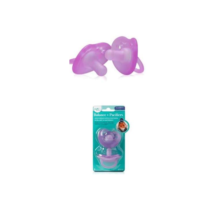 Balance Plus Cylindrical Pacifiers 0-6 Months 2pk 1