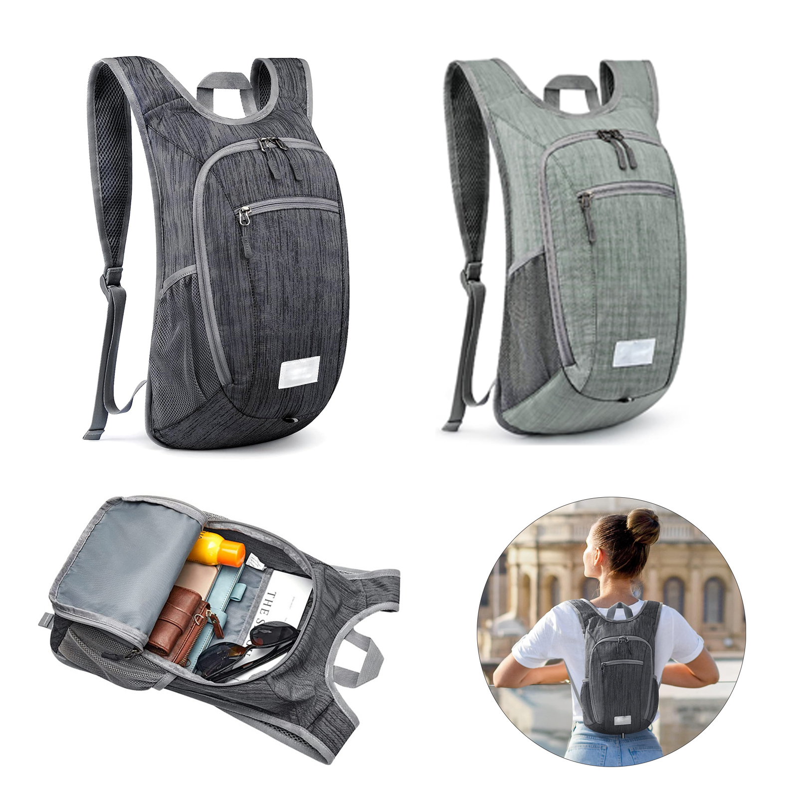10L/15L Small Travel Outdoor Foldable Shoulder Bag 2