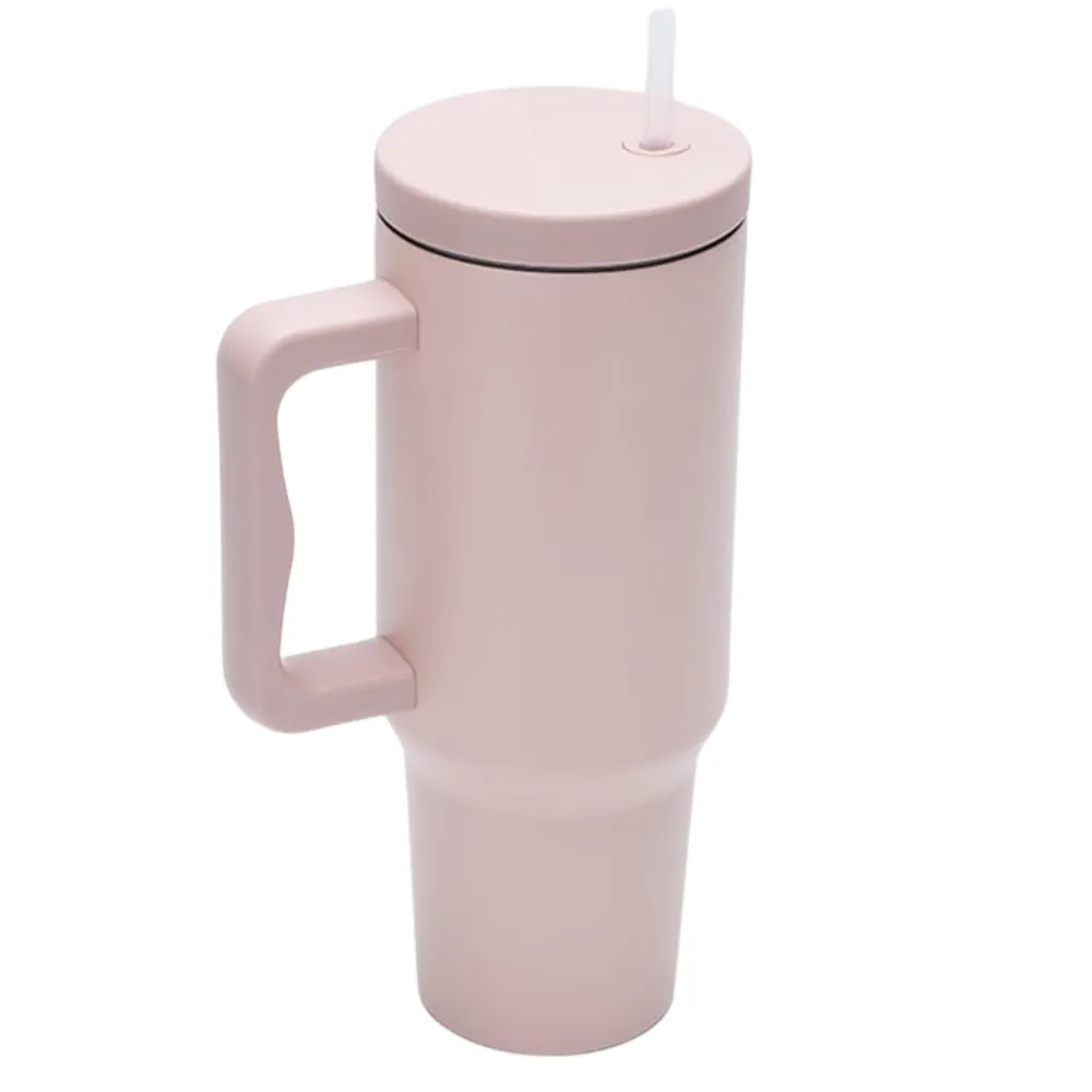 40oz. Minimalist Tumbler with Handle and Straw 3