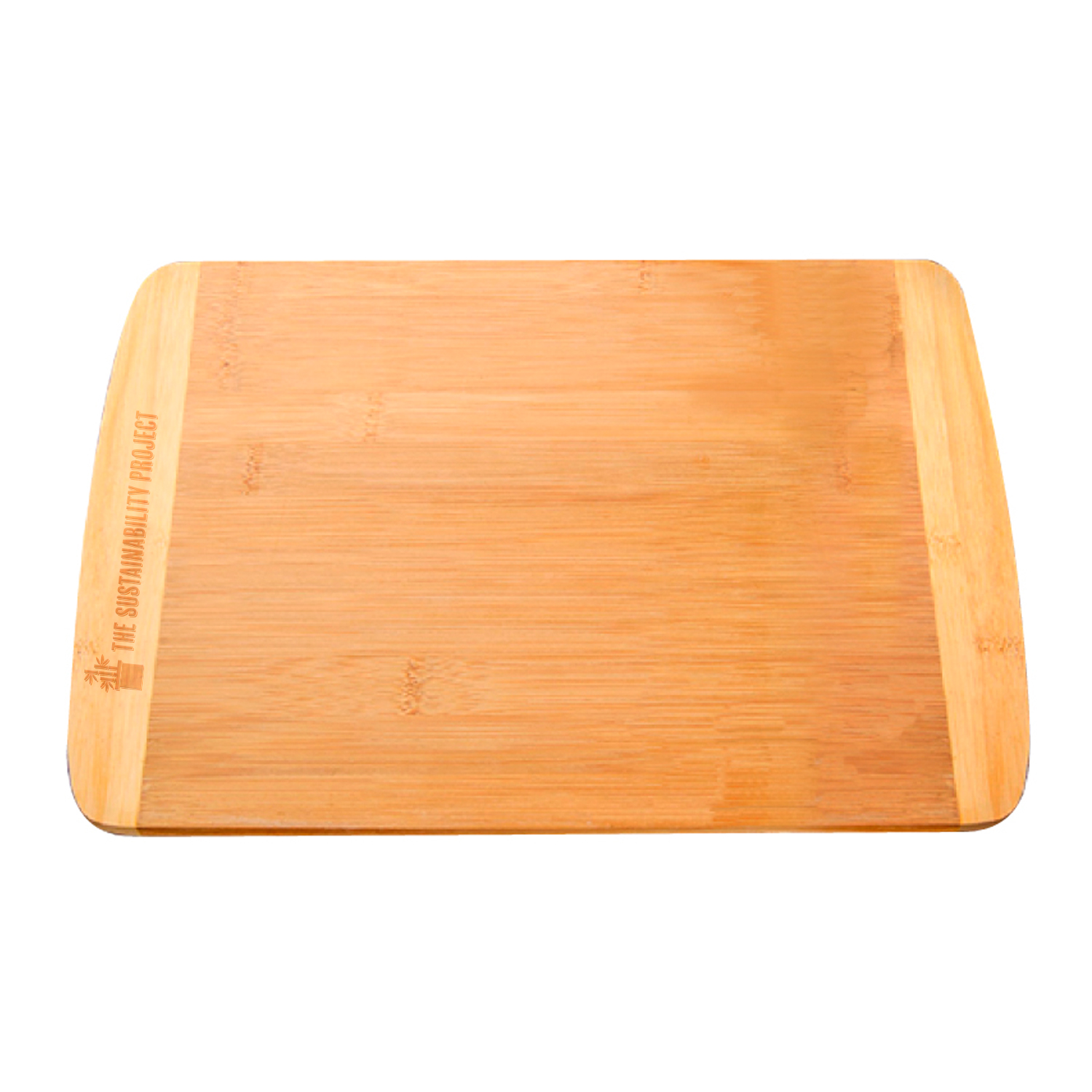 Large Two-Tone Bamboo Cutting Board (Engraved Imprint) 1