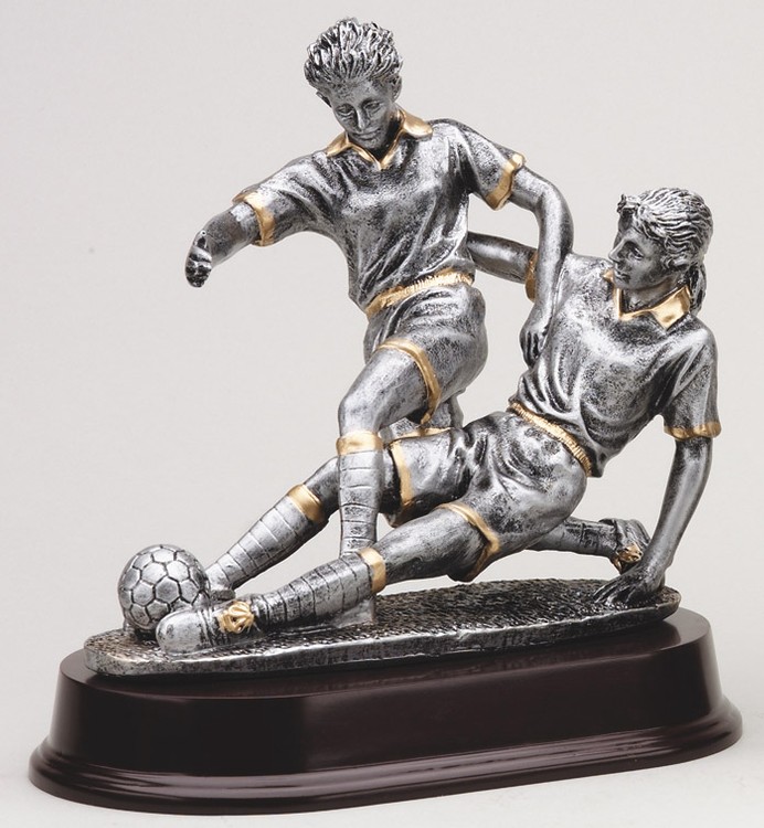 8" Tall Double Action Soccer Female Figure Award 2