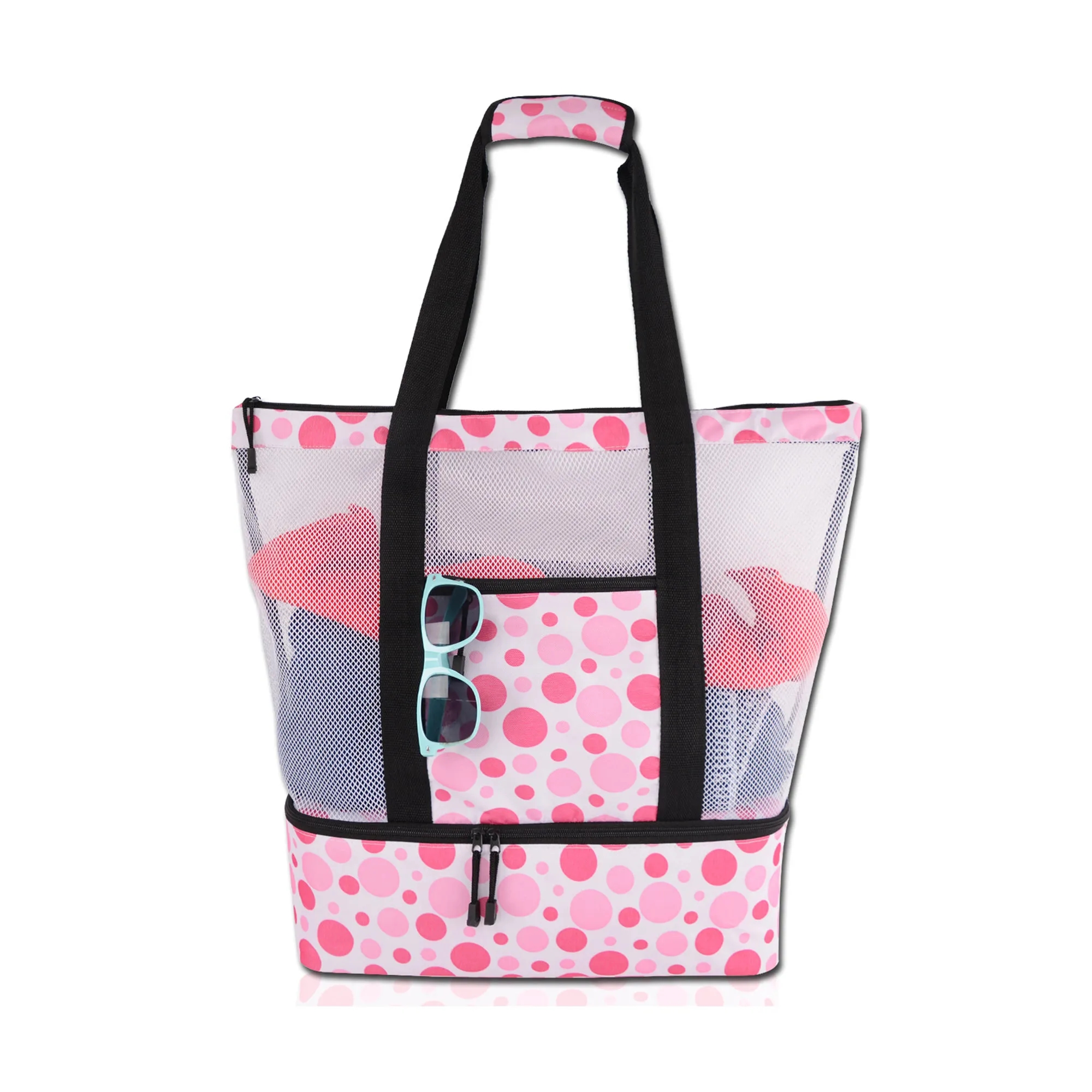 Mesh Beach Bag With Wet Compartment 1