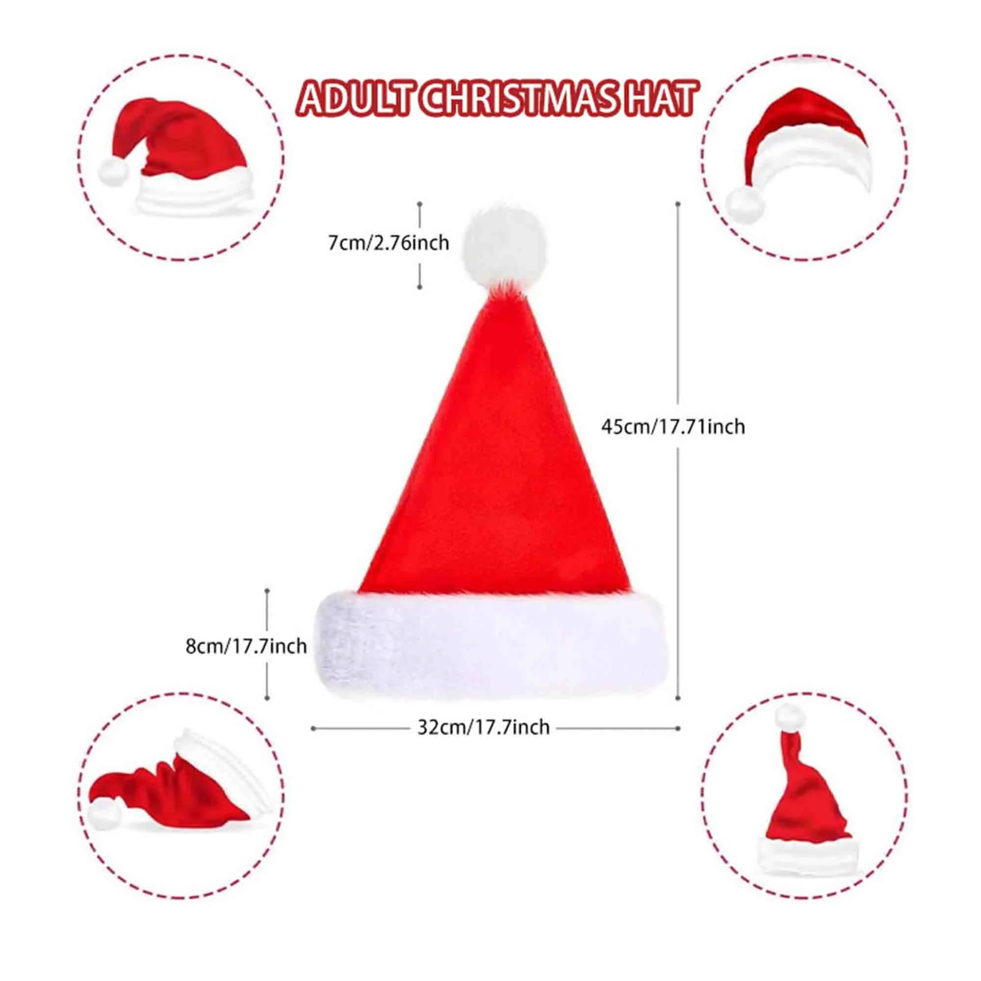 Adult & Children's velvet Santa Hat 2