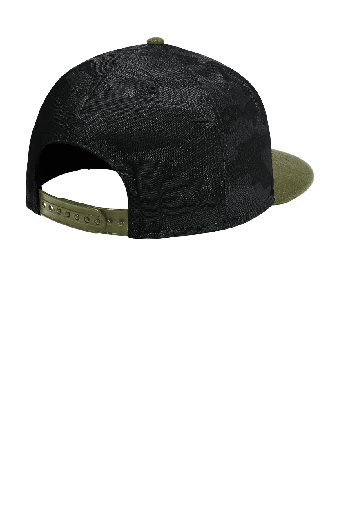 Camo Flat Bill Snapback Cap