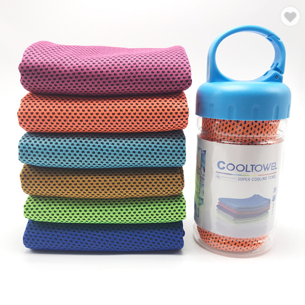 PET bottle microfiber recycled instant cooling towel 3