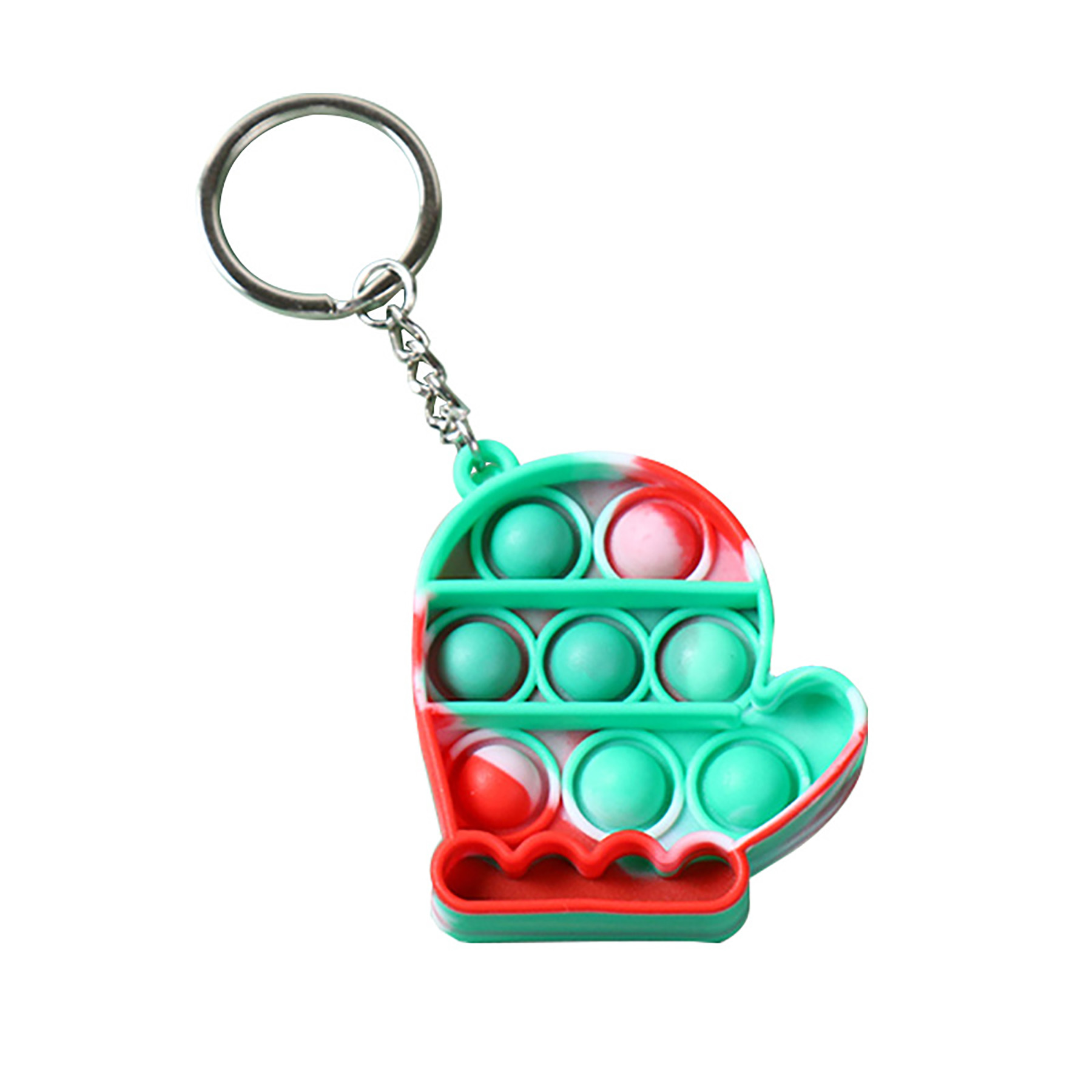 Mini Pop Push It Fidget Toy Keychain for Kids Adults 13