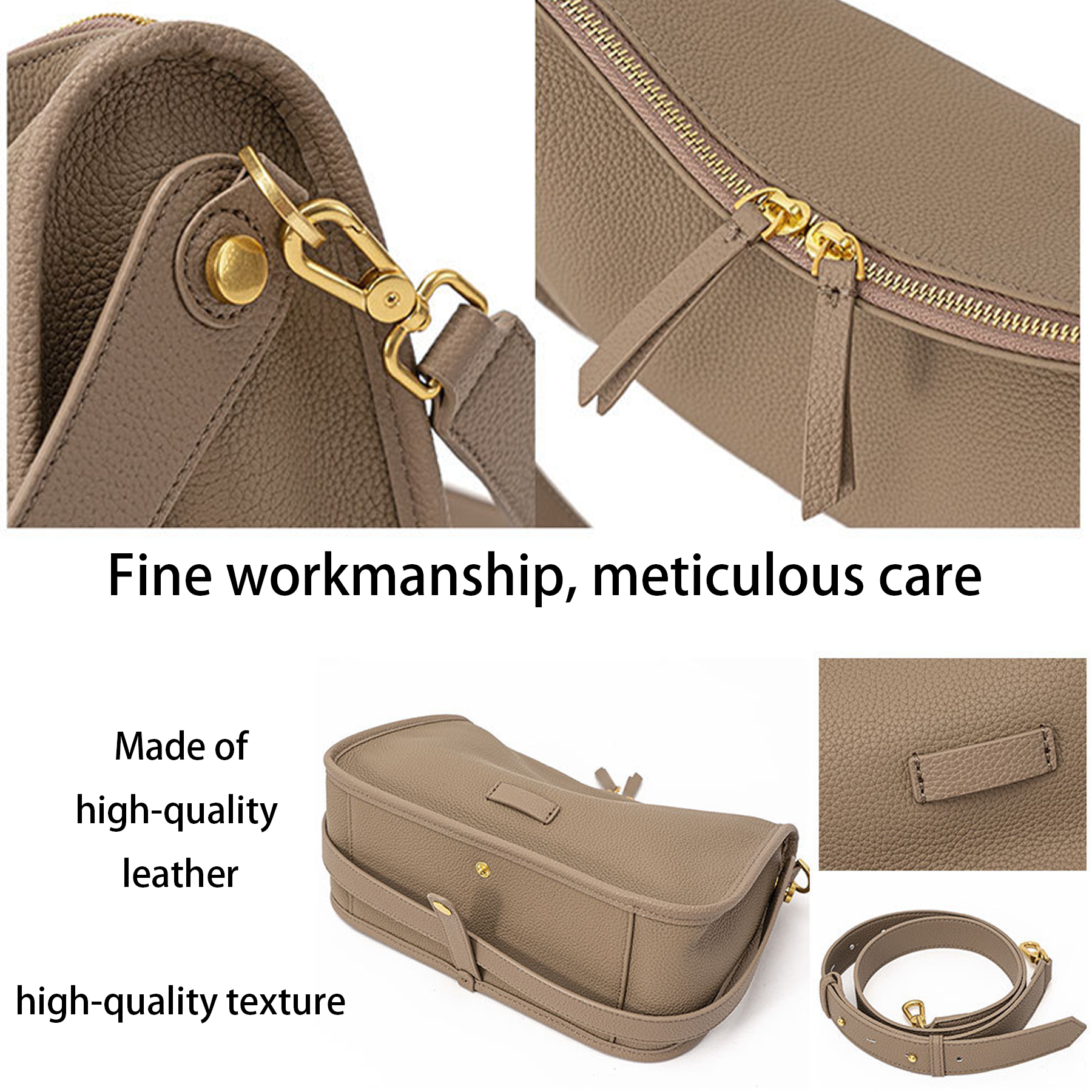Genuine Leather Casual stylish shoulder messenger bag, custom messenger bag with logo imprint 7