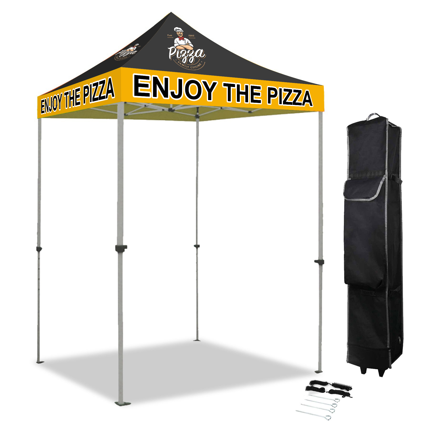 5' x 5' Heavy Duty Pop Up Tent w/ Dye Sublimation Canopy 3