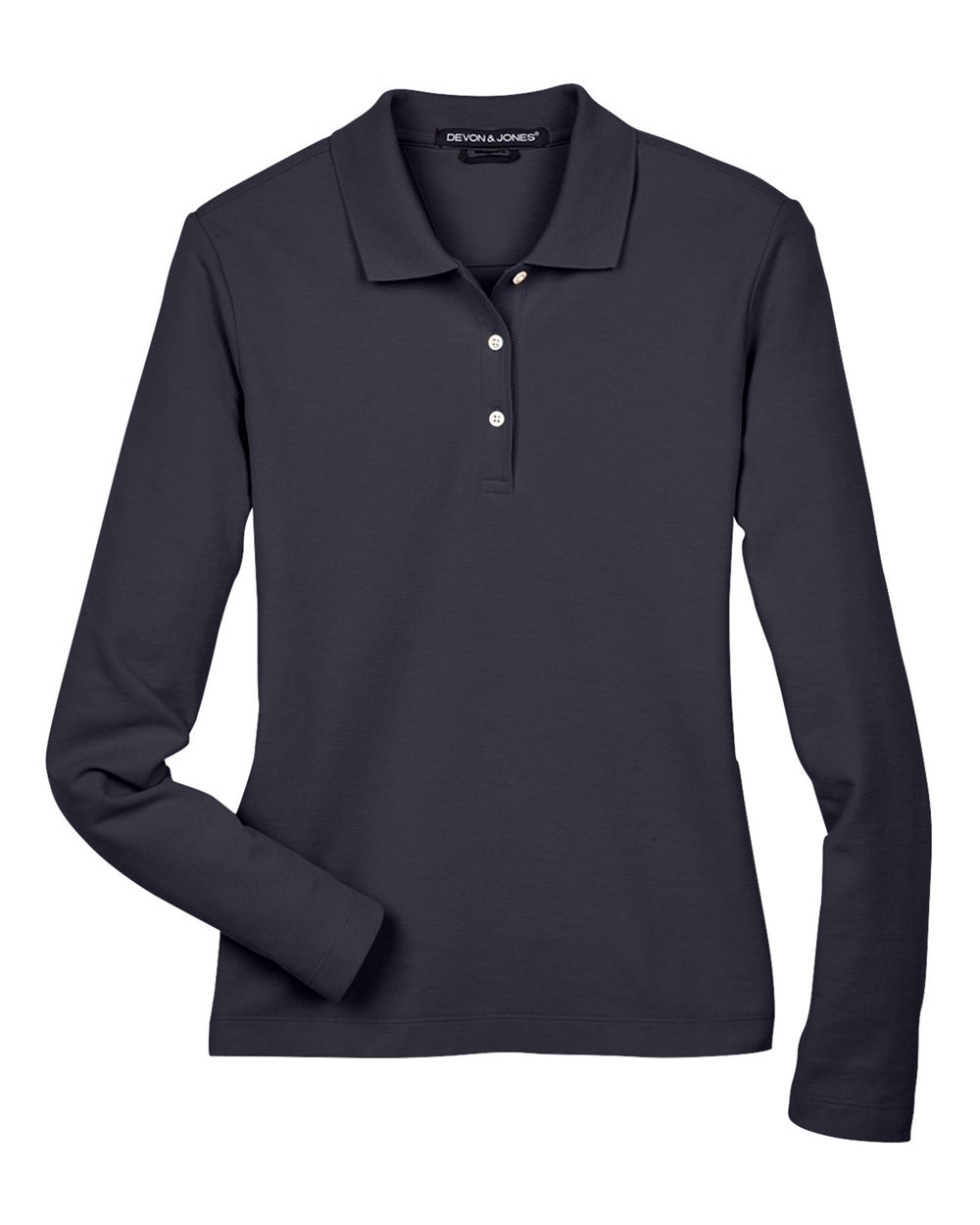 Women's Pima Piqué Long Sleeve Polo - D110W 14