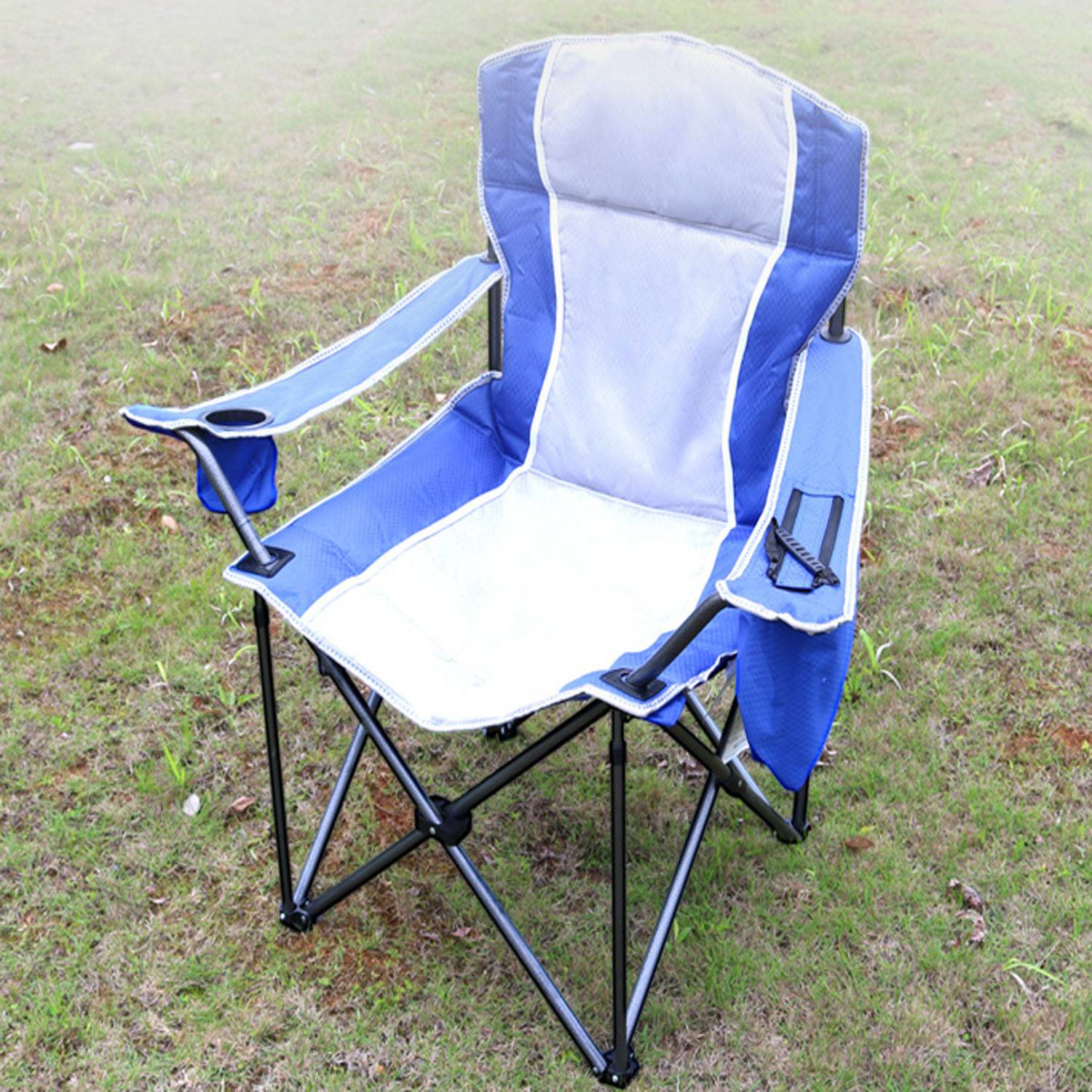 Portable Oxford Camping Folding Chair w/ Cup Holder 6