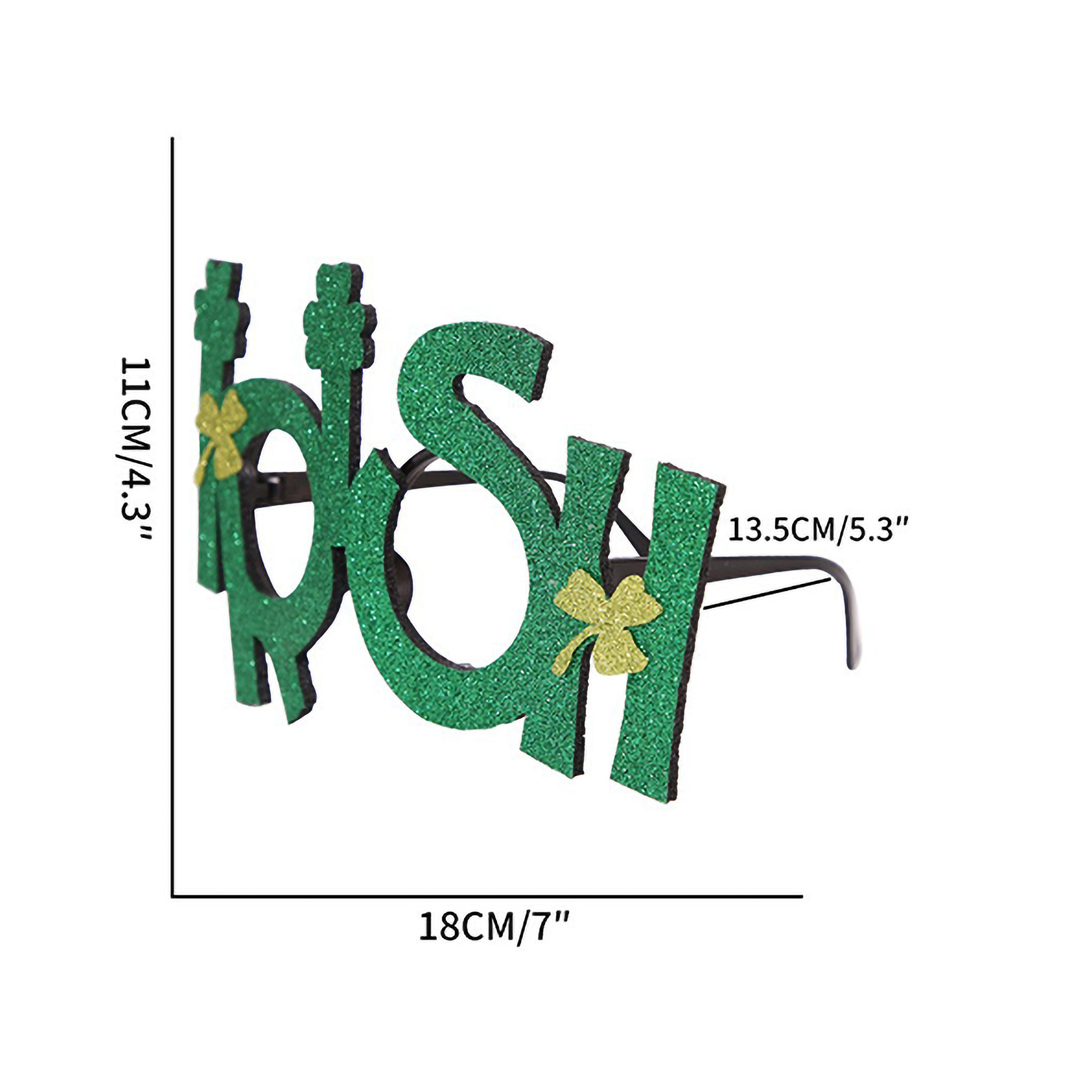 Irish-Themed Sparkling Glasses Construction St.Patrick's Day 6
