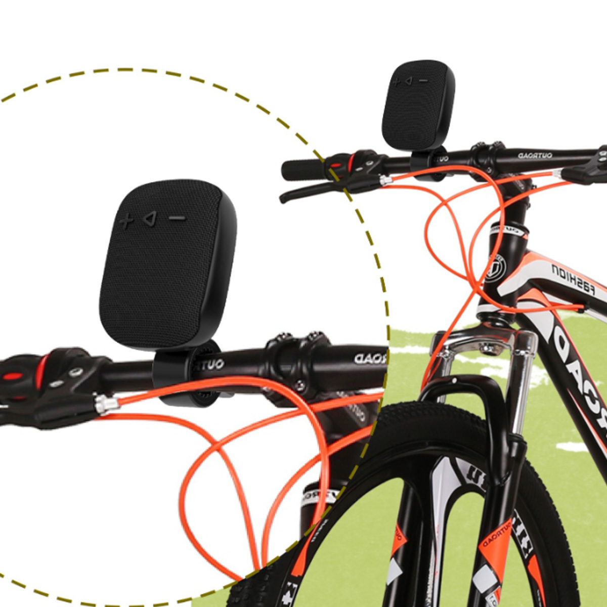 Bluetooth Outdoor Speaker W/ Mounting Clip For Cycling 3
