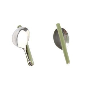3 In 1 Portable Stainless Steel Flatware Set Fork Knife Spoon With Pouch 16