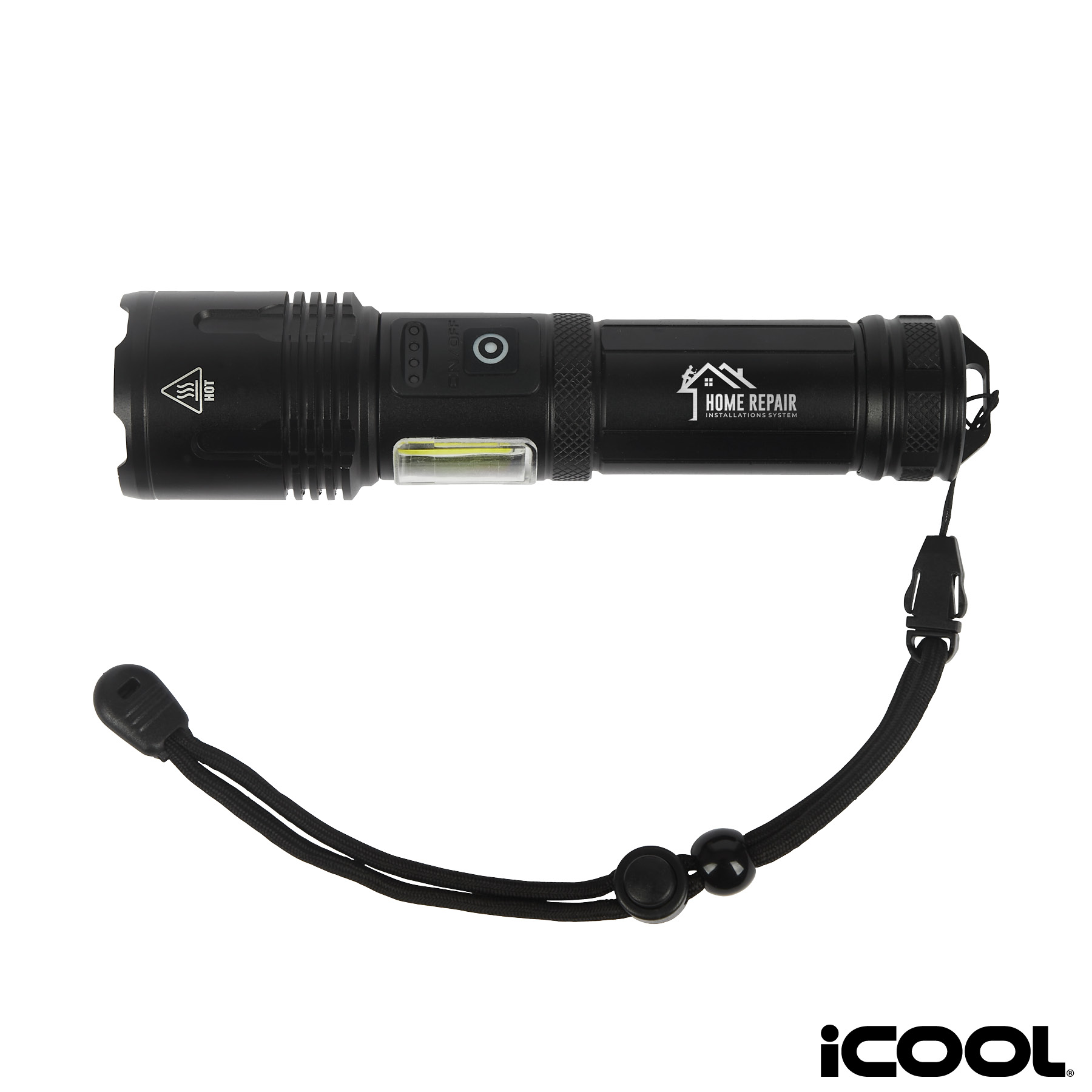 iCOOL Longmont Rechargeable 1000-Lumen Aluminum Tactical Flashlight 8