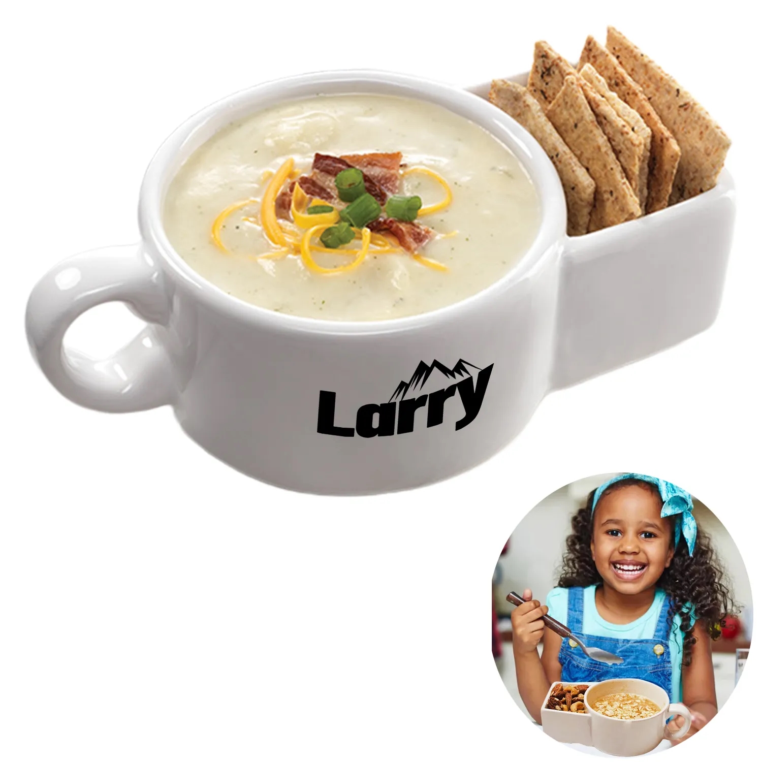 Ceramic Soup Mug With Handle 1