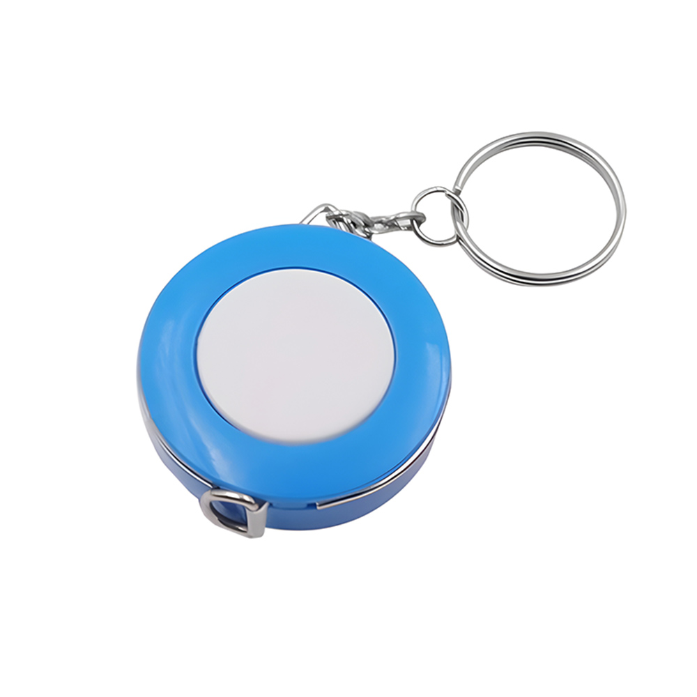 Retractable Plastic Round Tape Measure Keychain 2