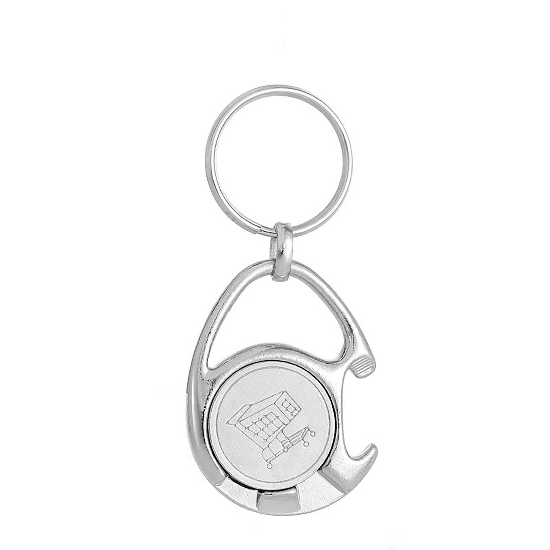 Shopping Cart Token Bottle Opener Car Key Chain 4