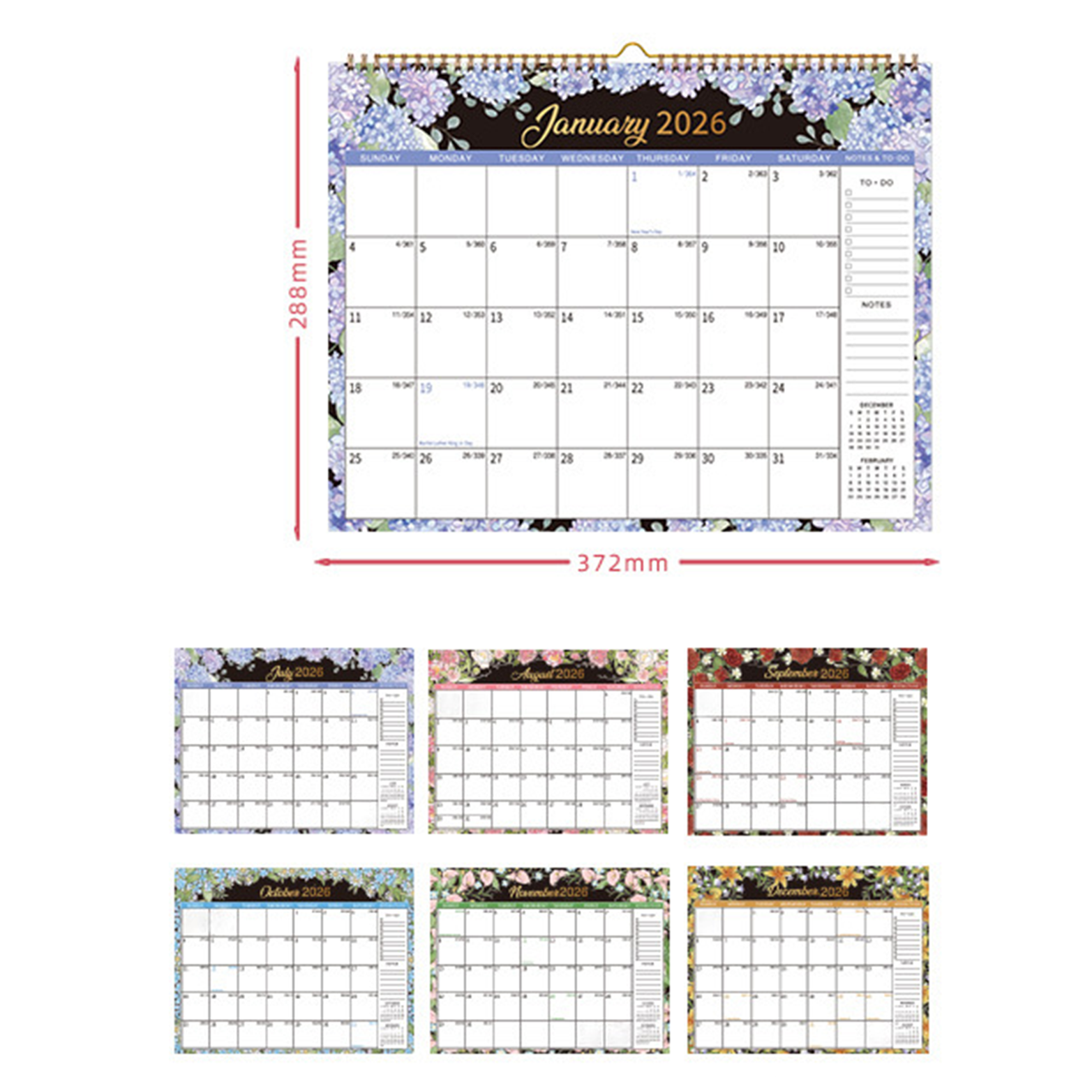 Desktop Calendar Monthly Wall Planner 2